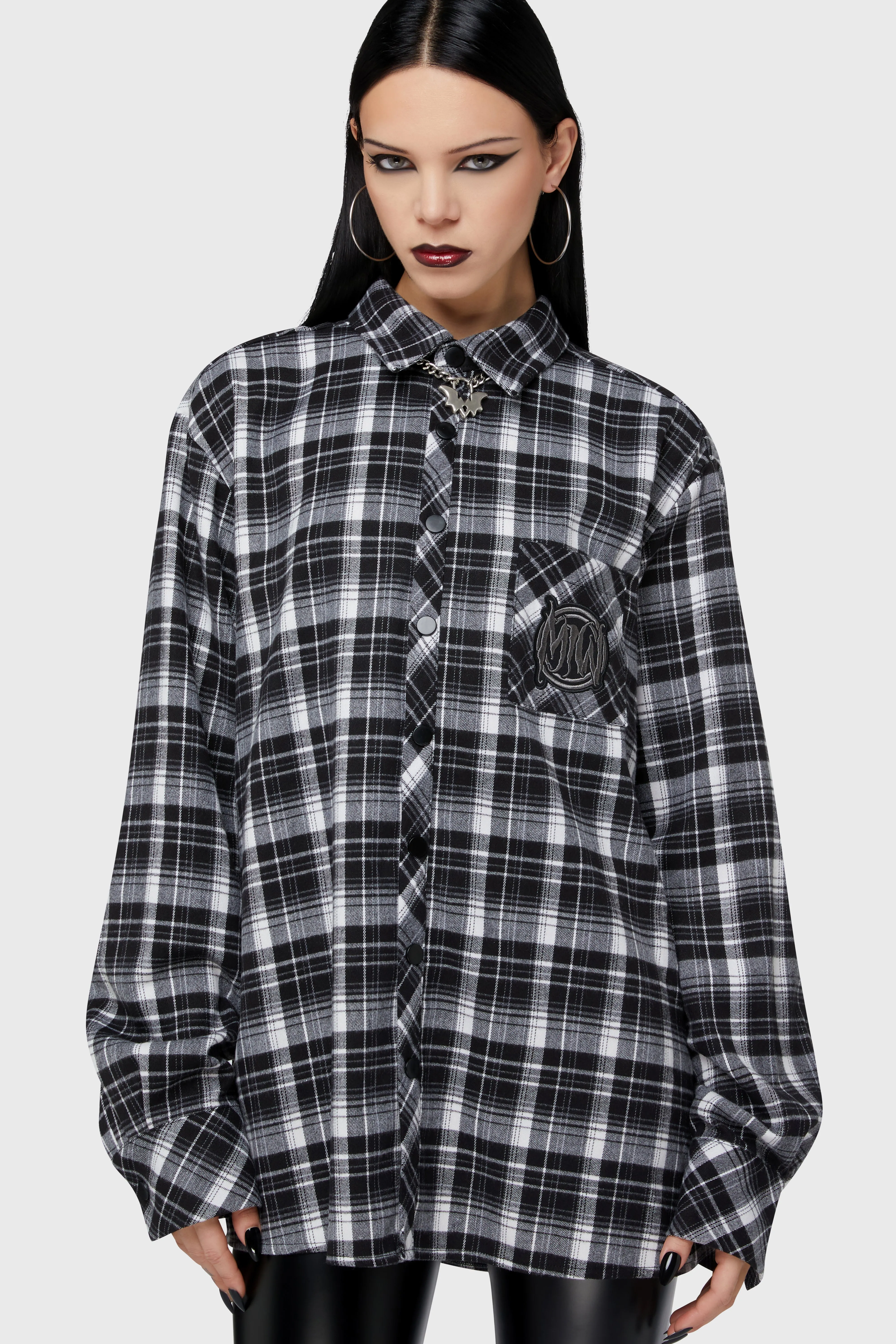 Cause Of Death Flannel Shirt sold by Killstar product image thumbnail 4