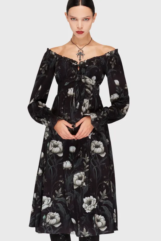 Ivory's Chorus Midi Dress made by Killstar