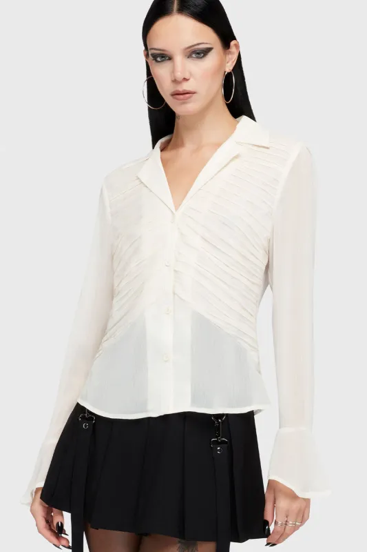 Evermore Eclipse Shirt [Ivory] made by Killstar