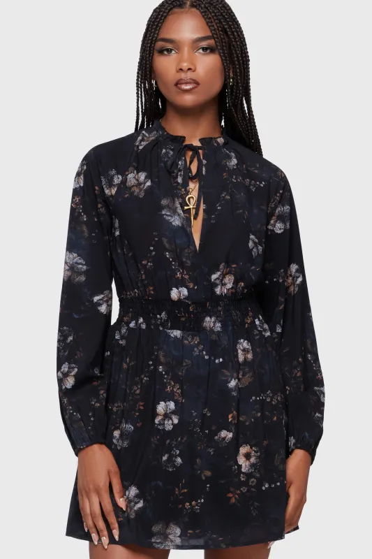 Autumna Mini Dress [Black/Multi] made by Killstar