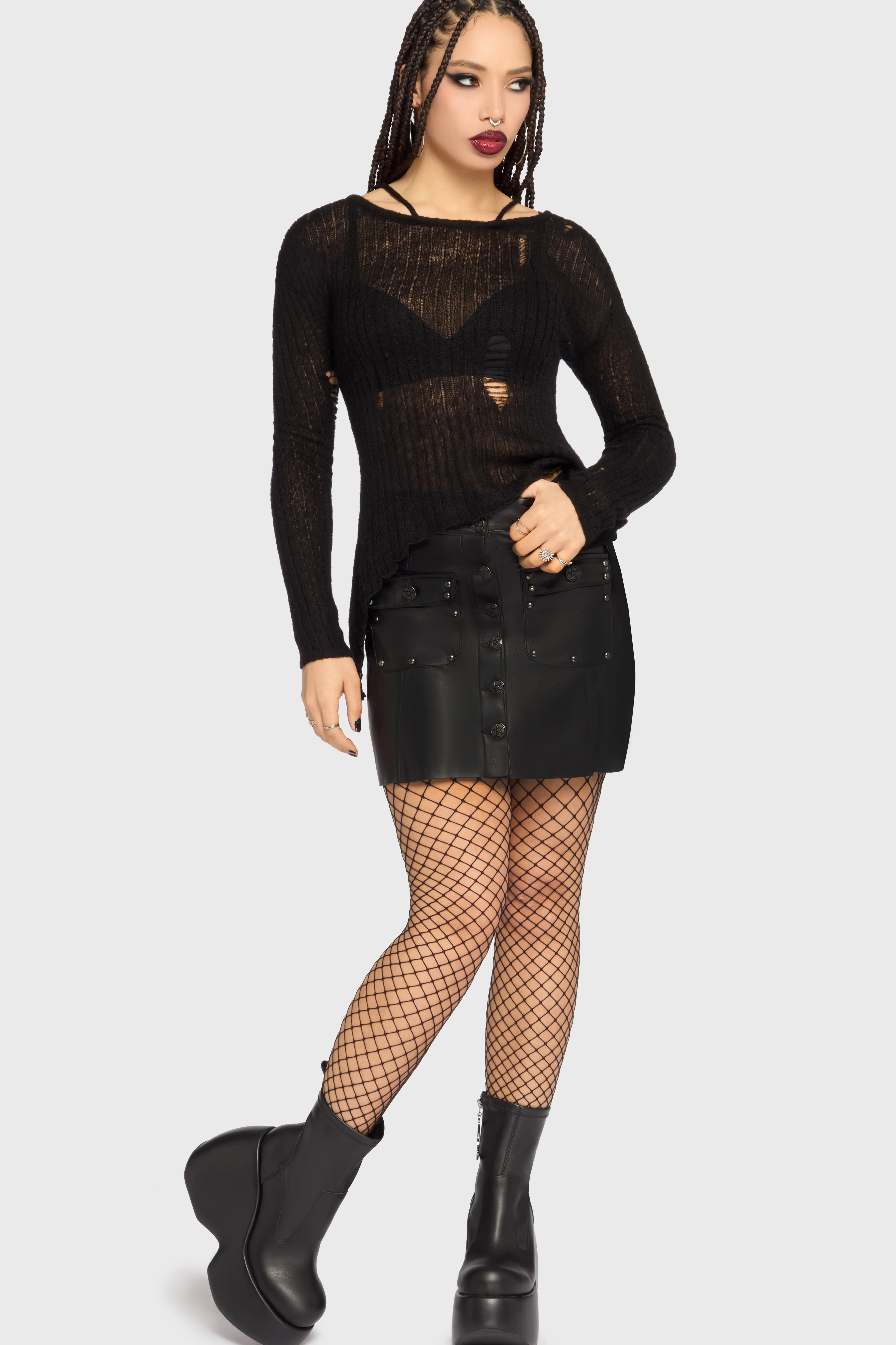 Haunting Echoes Top sold by Killstar product image thumbnail 3