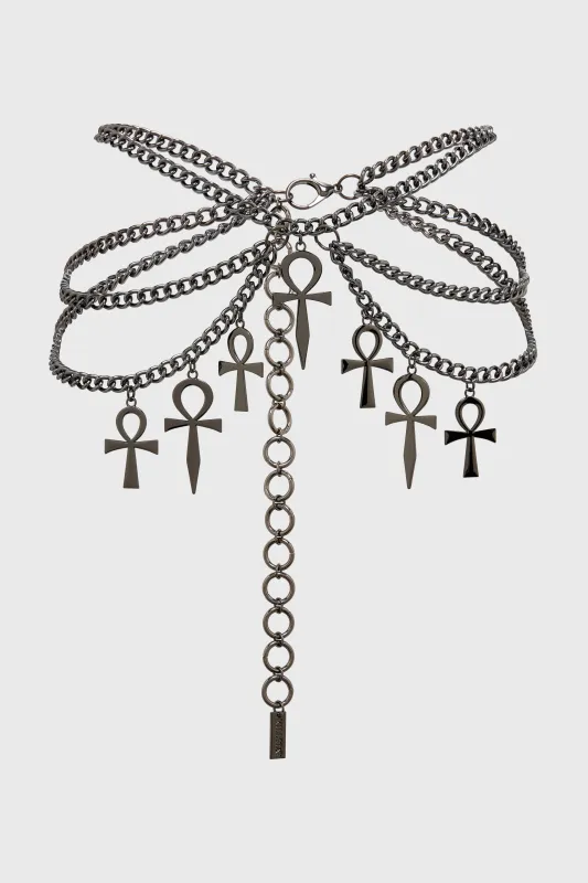 Sacred Runes Chain Belt made by Killstar