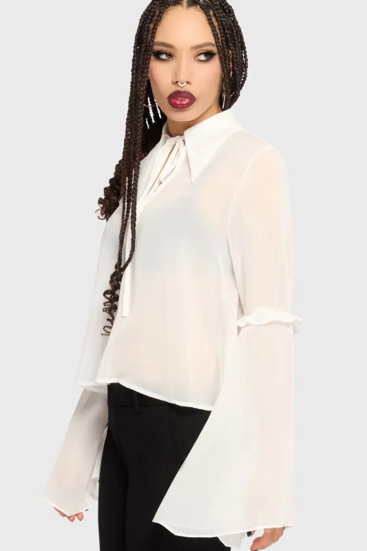 Fawnelle Flared Sleeve Shirt made by Killstar