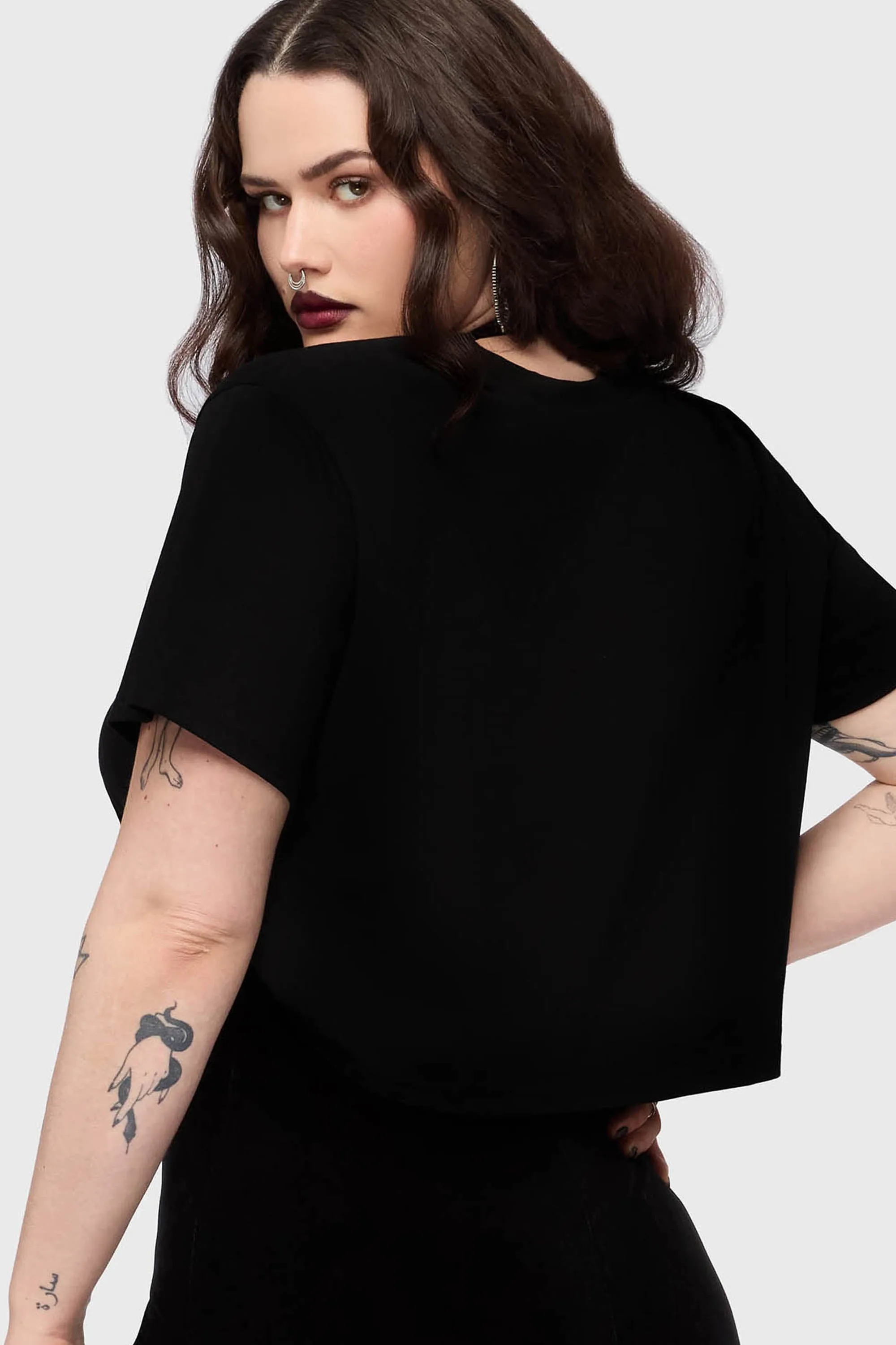 Gaia Adorned Embroidered T Shirt sold by Killstar product image thumbnail 3