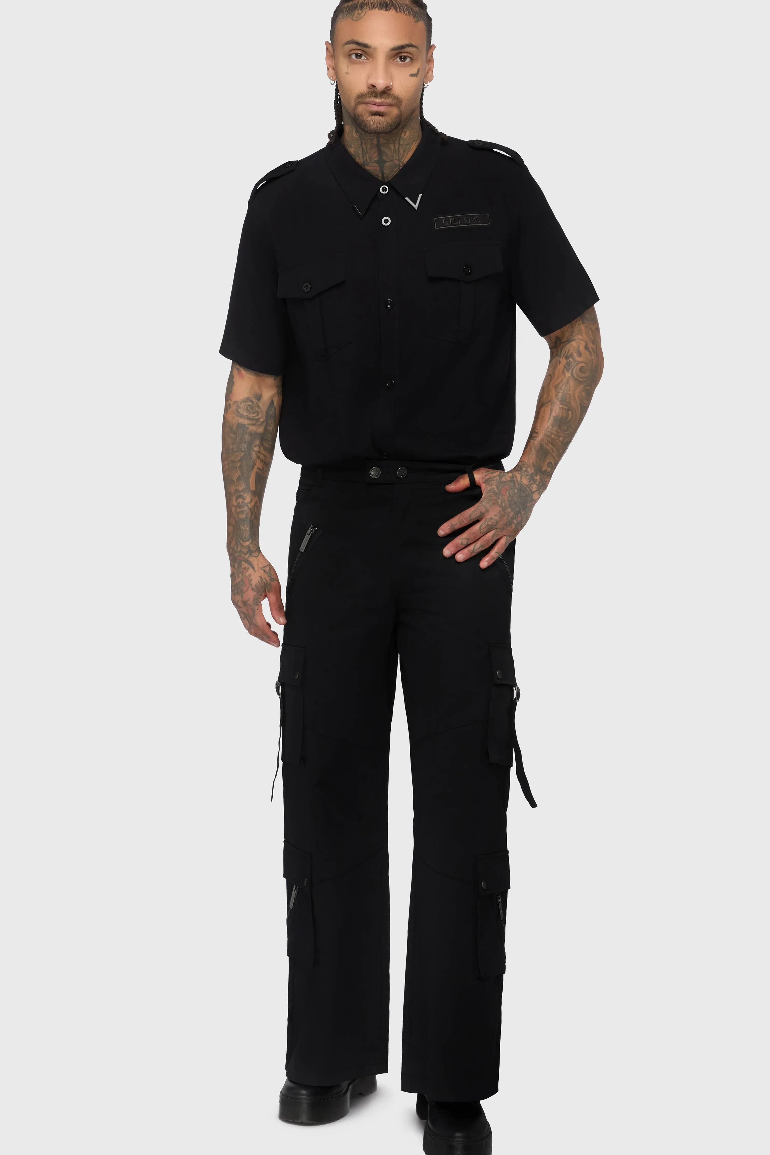 Crypt Threads Cargo Trousers sold by Killstar product image thumbnail 3