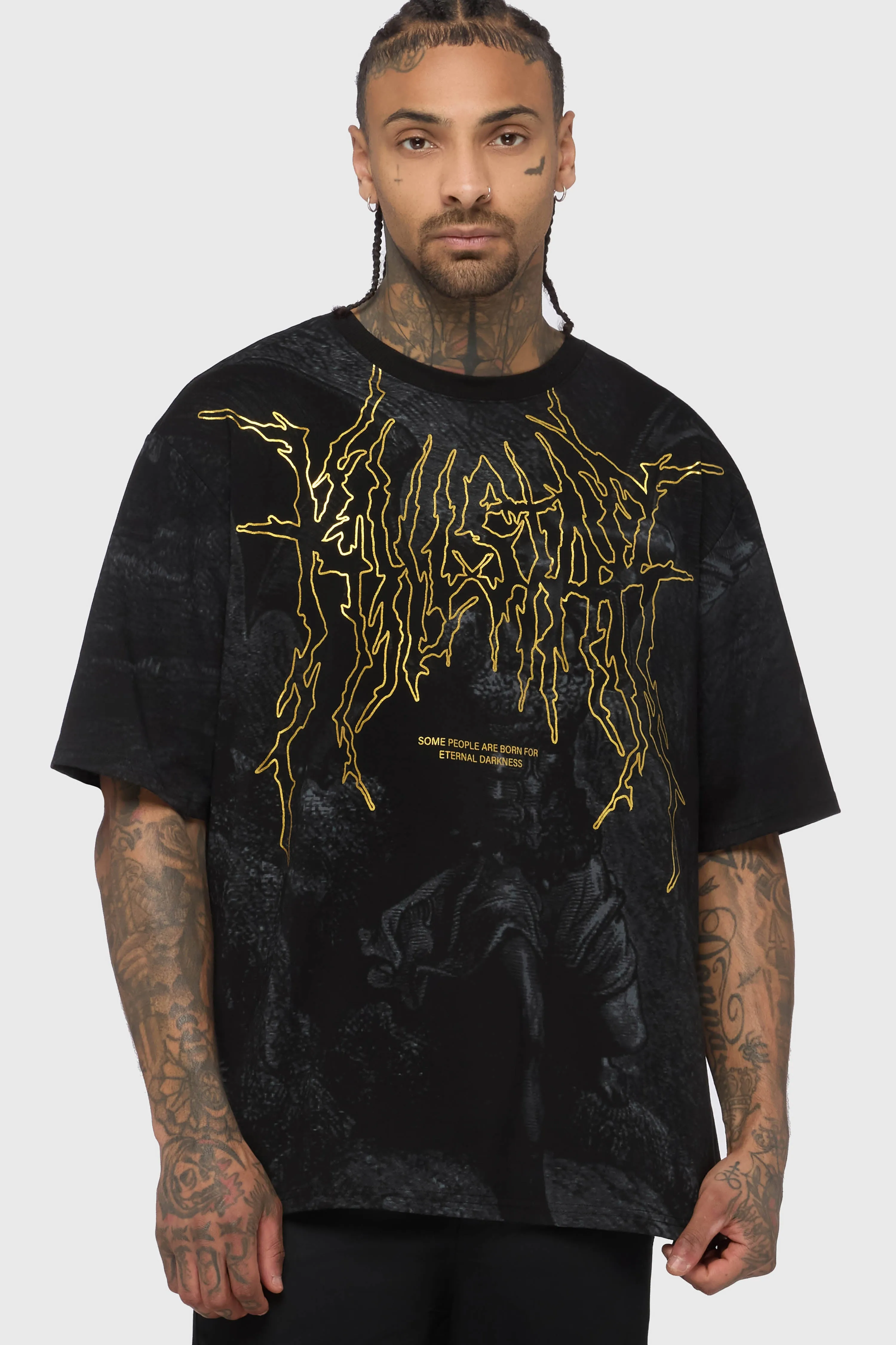Noir Relic Oversized T Shirt sold by Killstar