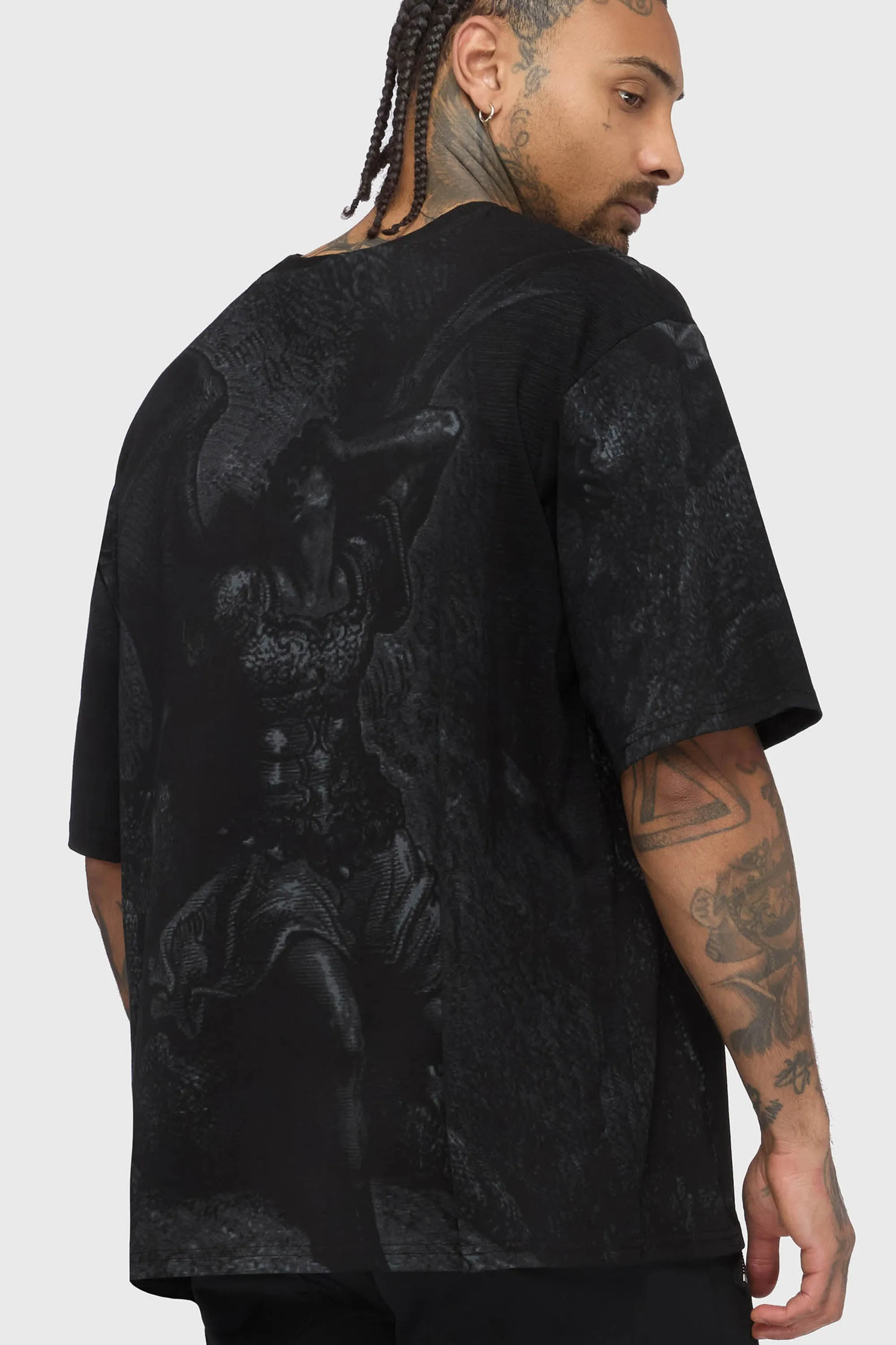 Noir Relic Oversized T Shirt sold by Killstar product image thumbnail 2