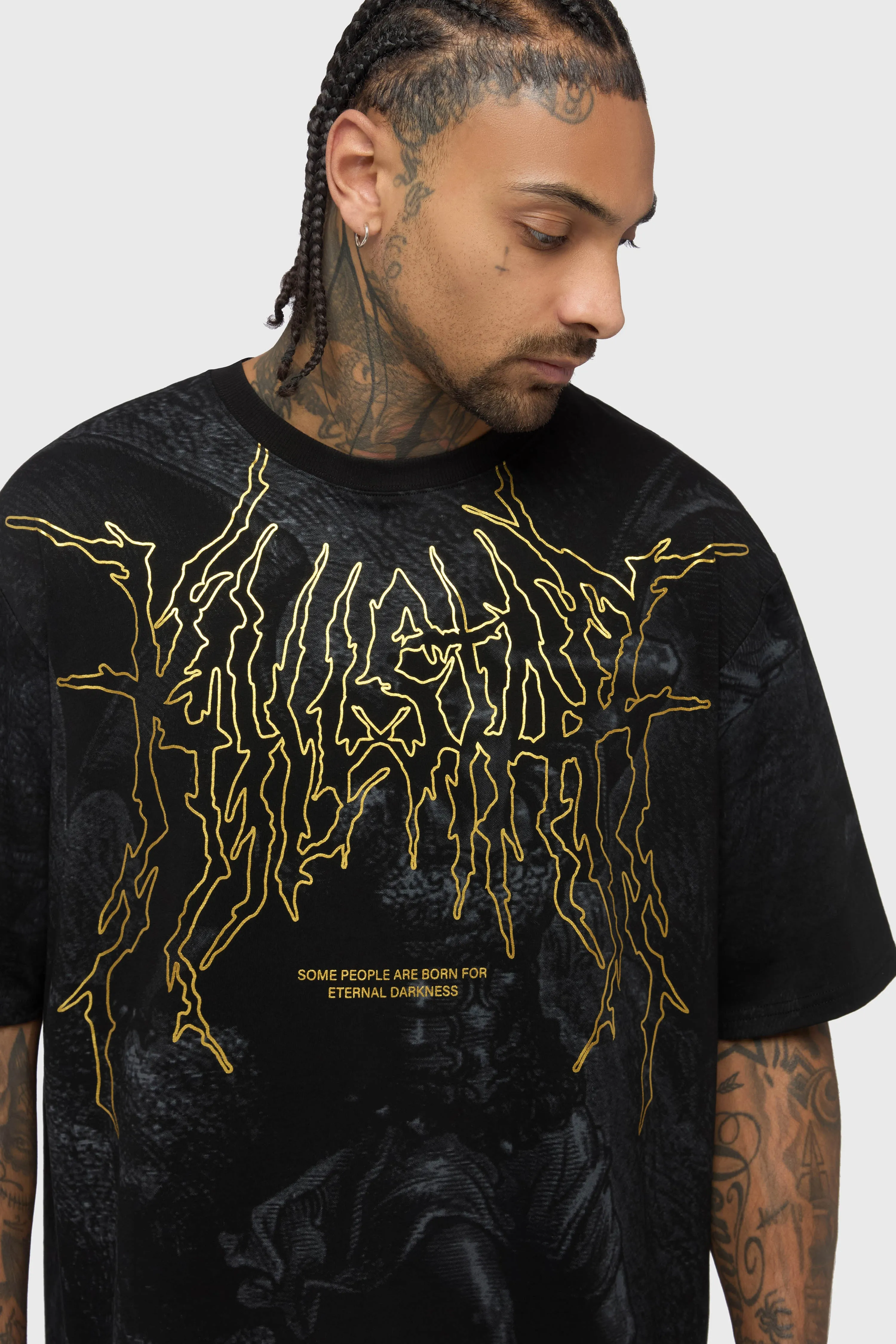 Noir Relic Oversized T Shirt sold by Killstar product image thumbnail 3