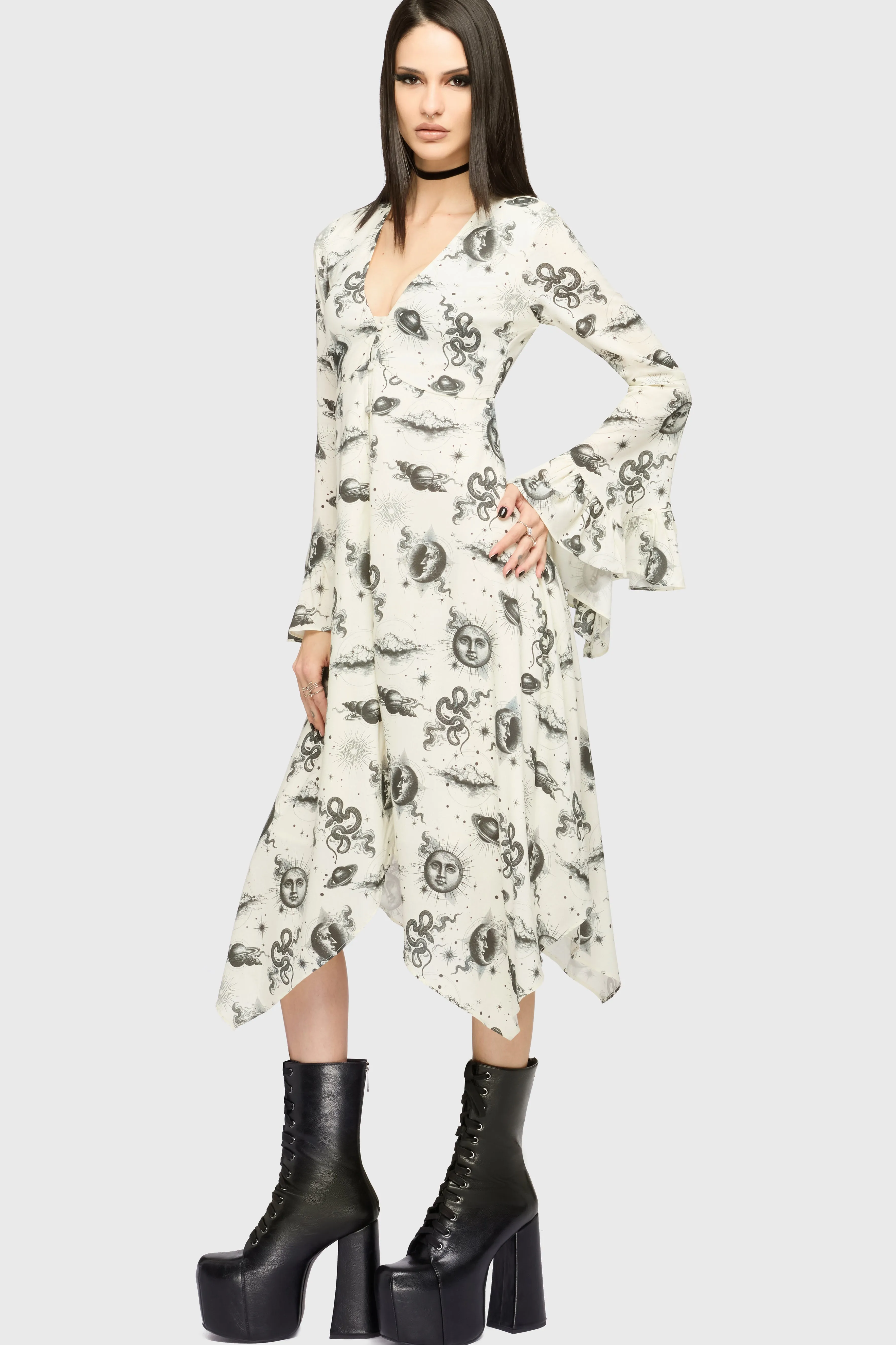 Celestial Night Midi Dress sold by Killstar product image thumbnail 4