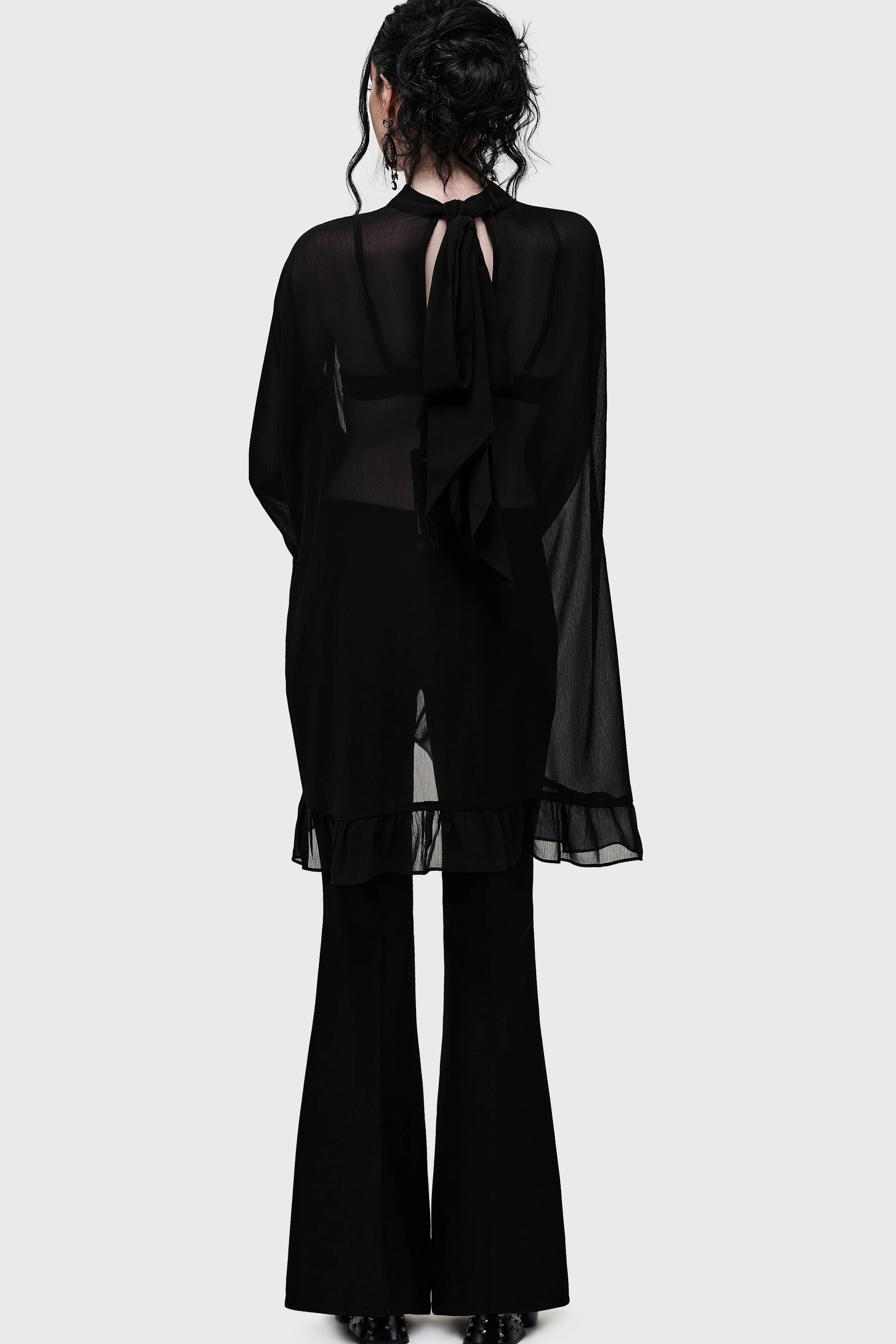 Cathedral Garden Chiffon Blouse sold by Killstar product image thumbnail 4