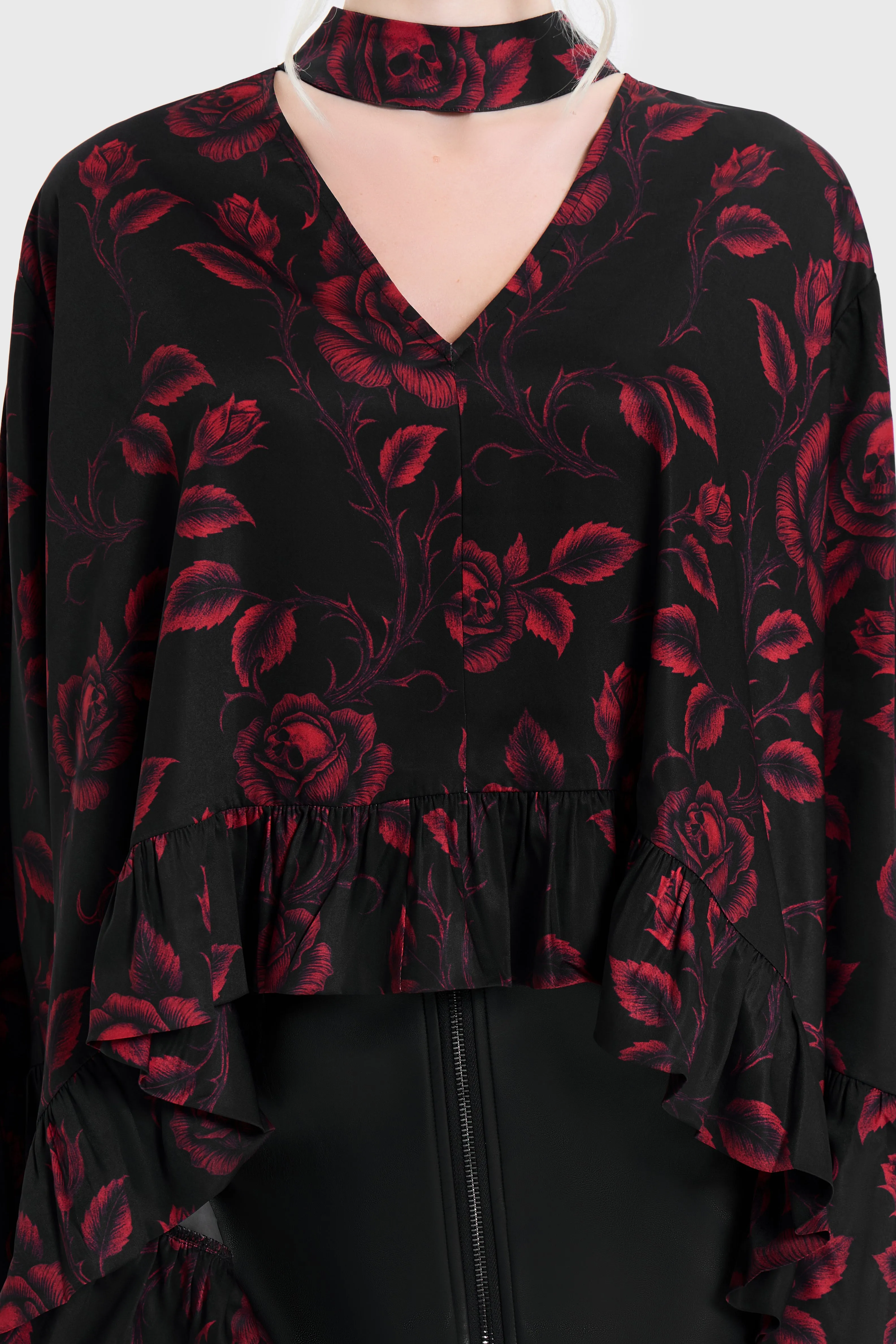 Funeral Rose Blouse sold by Killstar product image thumbnail 2