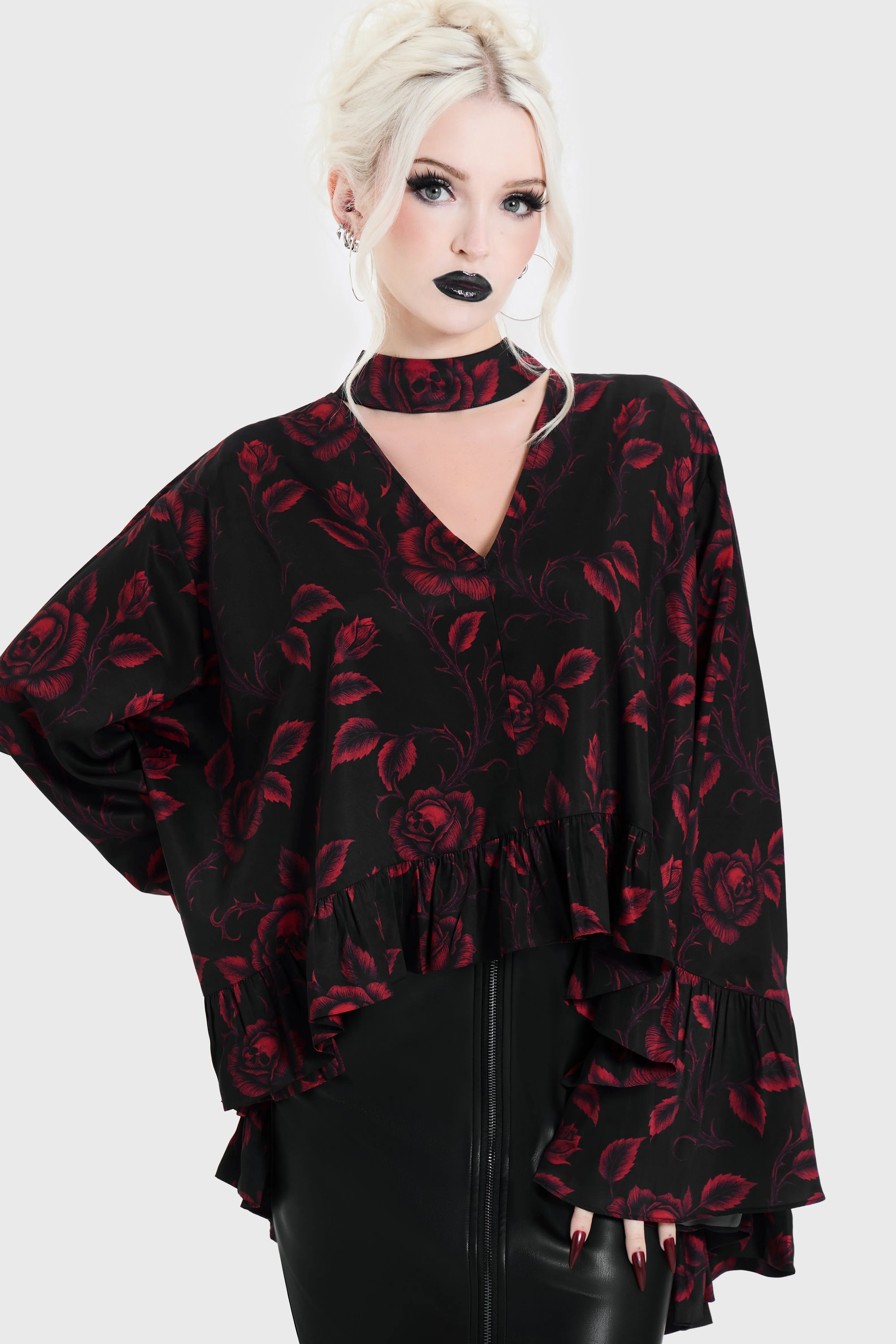 Funeral Rose Blouse sold by Killstar