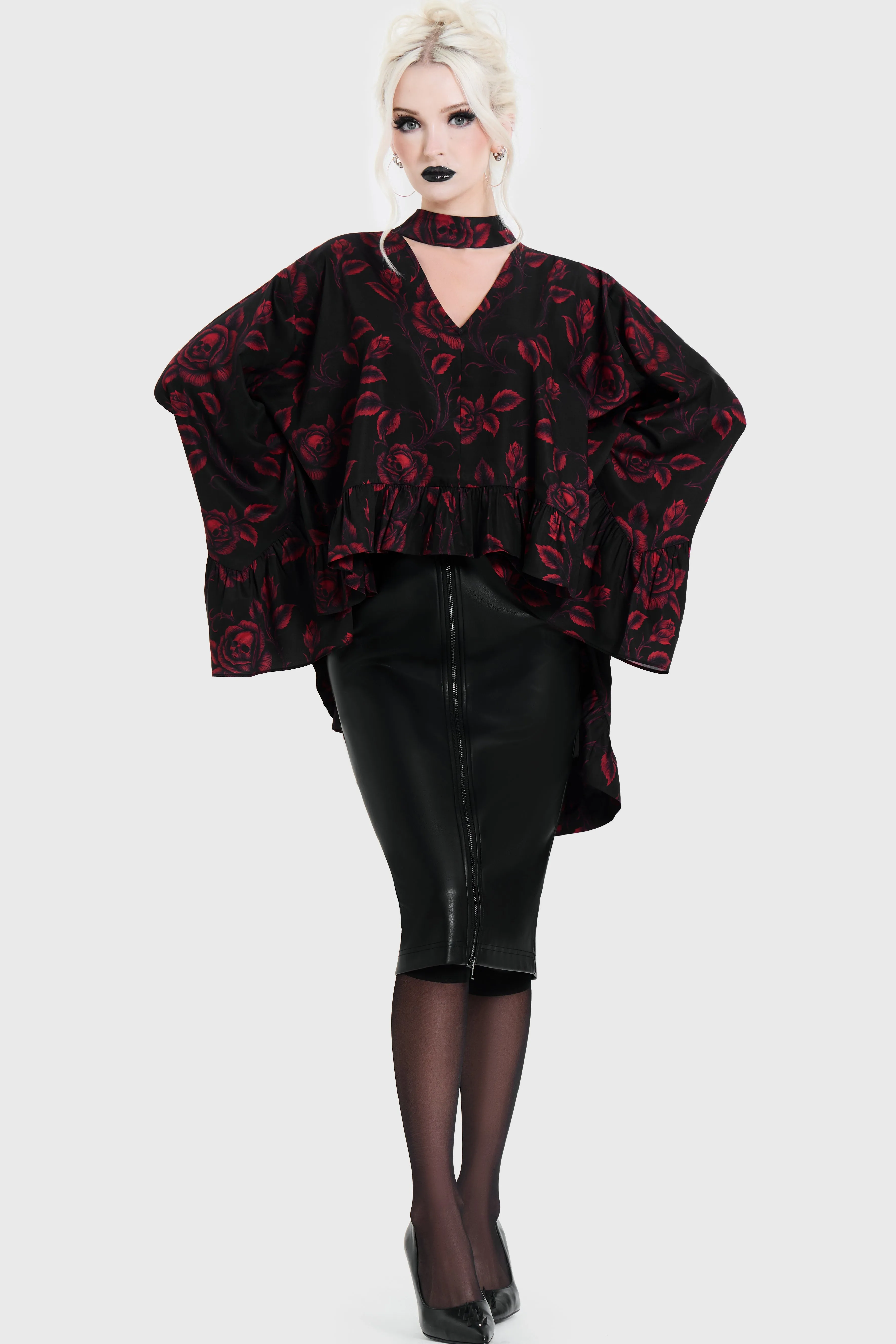 Funeral Rose Blouse sold by Killstar product image thumbnail 5