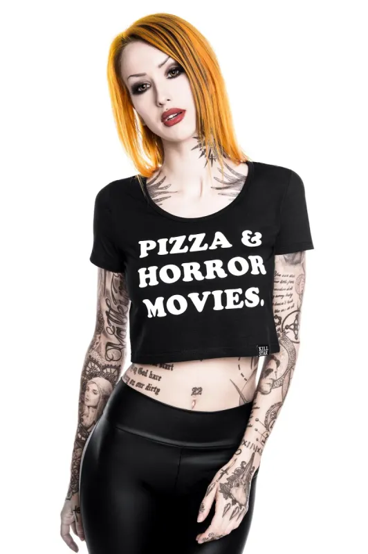Horror Scoop Neck Crop Top [B] Resurrect sold by Killstar
