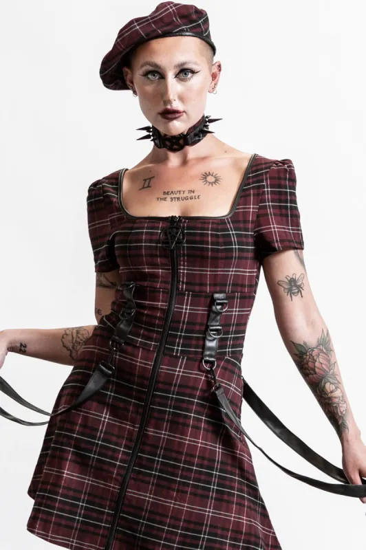 Grave Rebellion Dress [BLOOD TARTAN] Resurrect made by Killstar