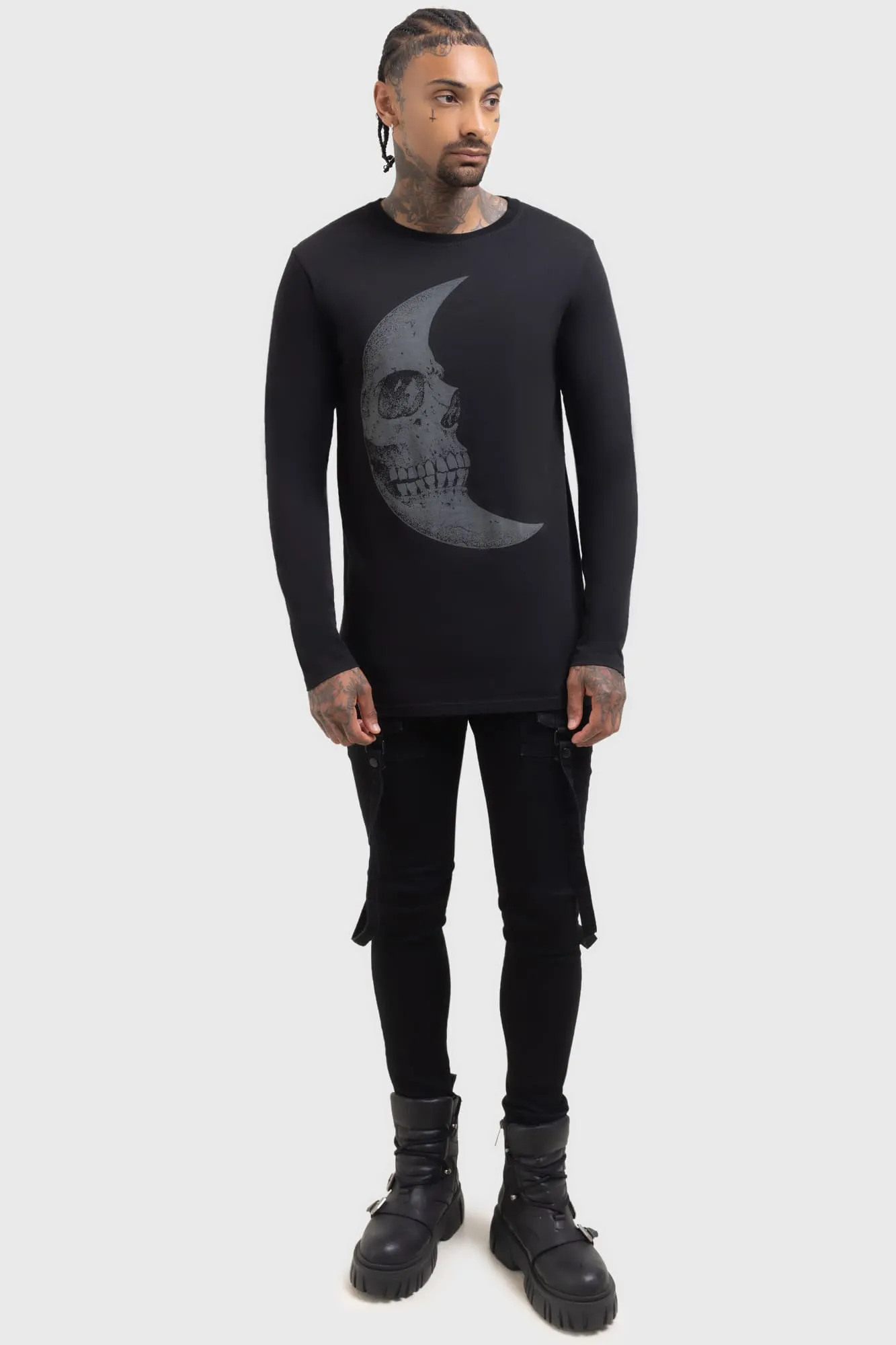 Lunar Crescent Long Sleeve Top sold by Killstar product image thumbnail 3