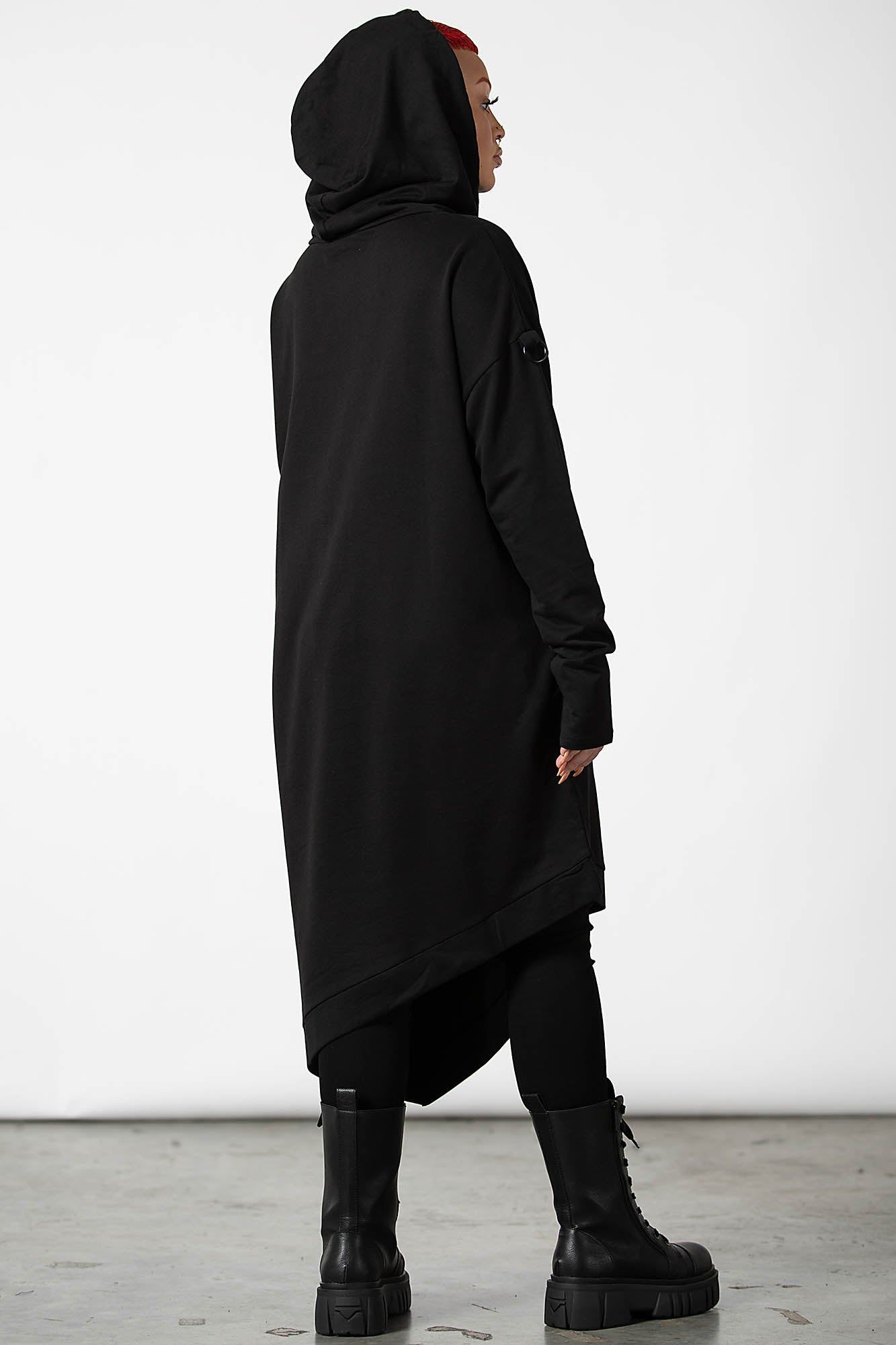 Dispare Asymmetrical Hoodie Resurrect sold by Killstar product image thumbnail 7
