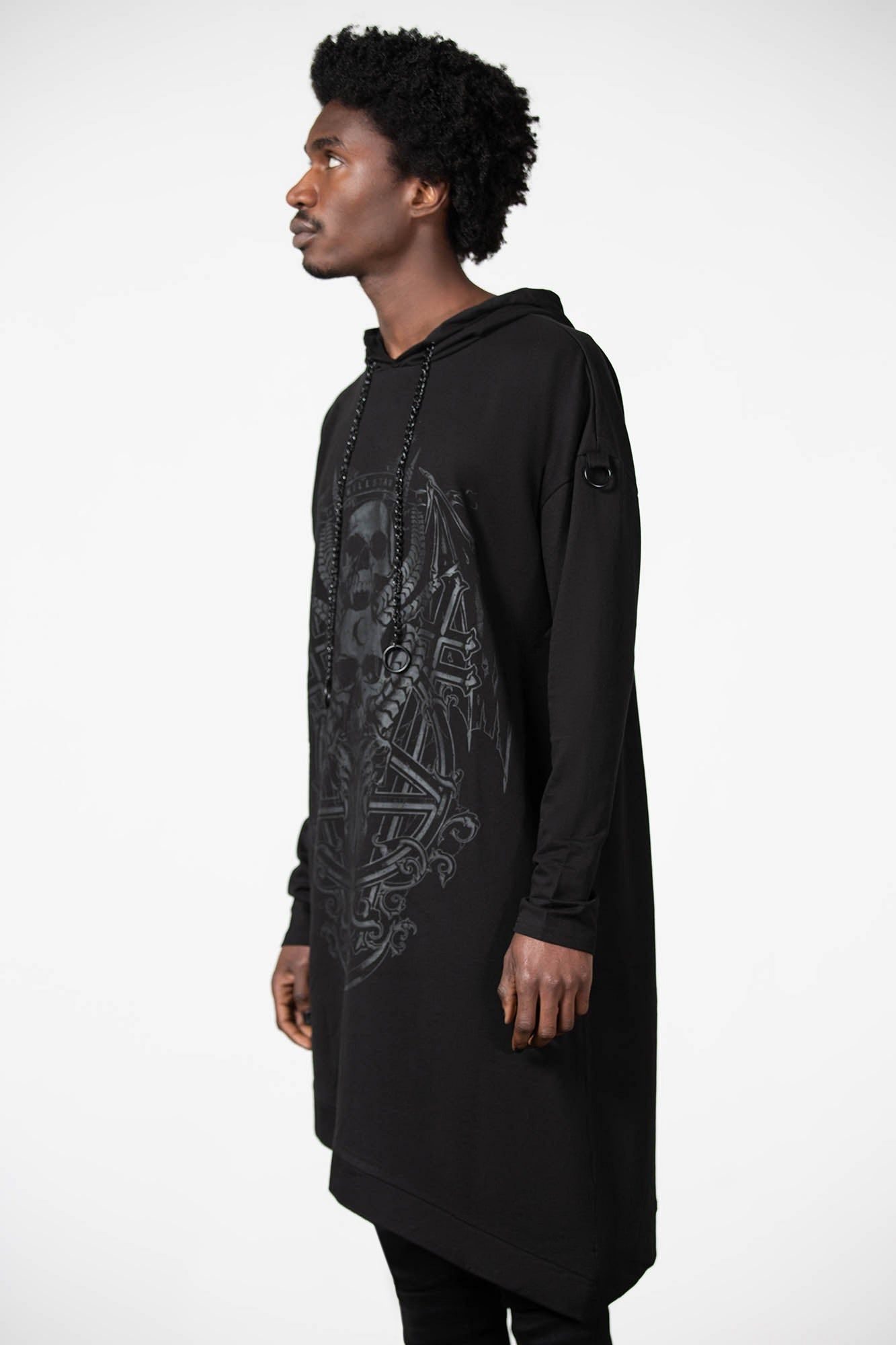 Dispare Asymmetrical Hoodie Resurrect sold by Killstar product image thumbnail 4