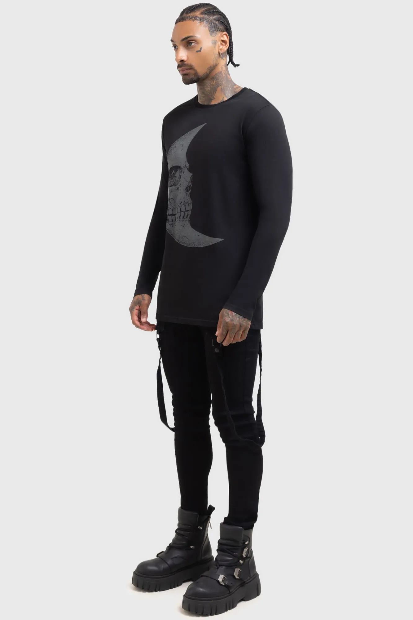 Lunar Crescent Long Sleeve Top sold by Killstar product image thumbnail 2