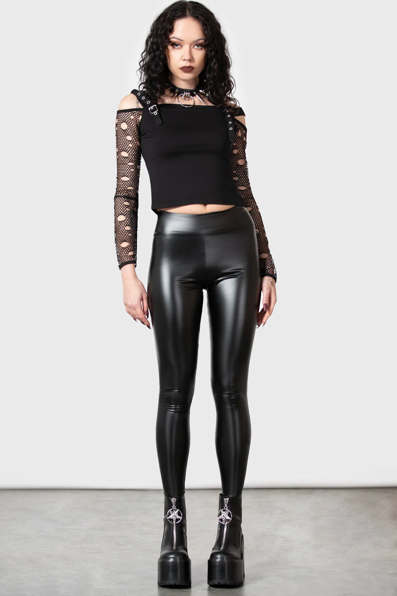 Haunted Vampiress Leggings - Resurrect sold by Killstar product image thumbnail 4