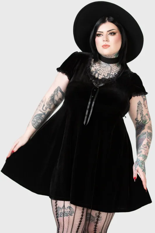 Heather Babydoll Dress [B] [PLUS] sold by Killstar