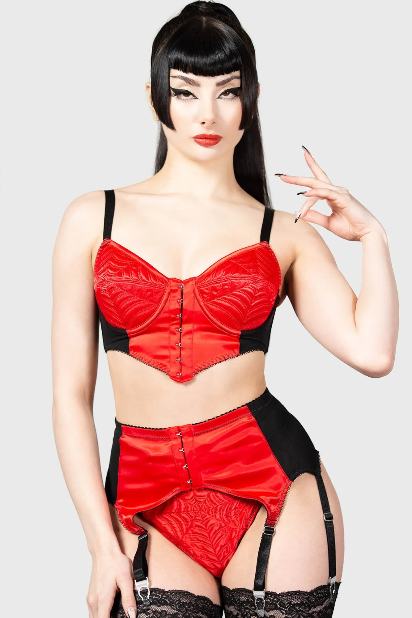 Scarlet Webutant Bullet Bra sold by Killstar product image thumbnail 3
