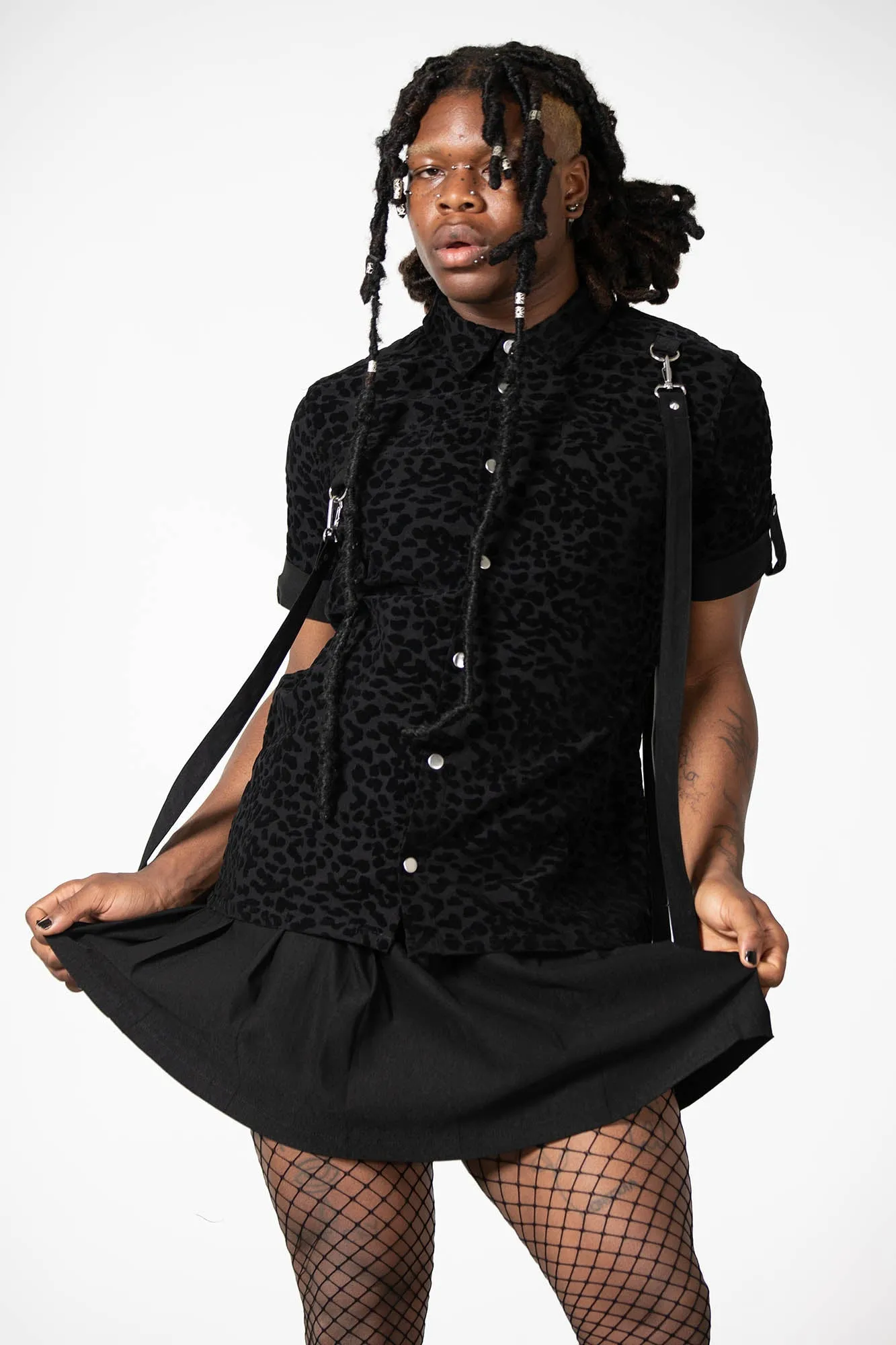 Mad Paw Leopard Print Shirt sold by Killstar product image thumbnail 5