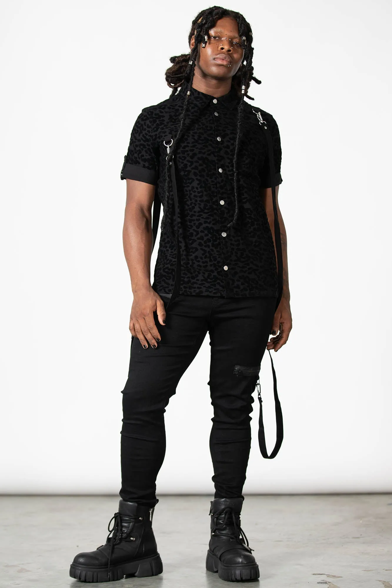 Mad Paw Leopard Print Shirt sold by Killstar product image thumbnail 3