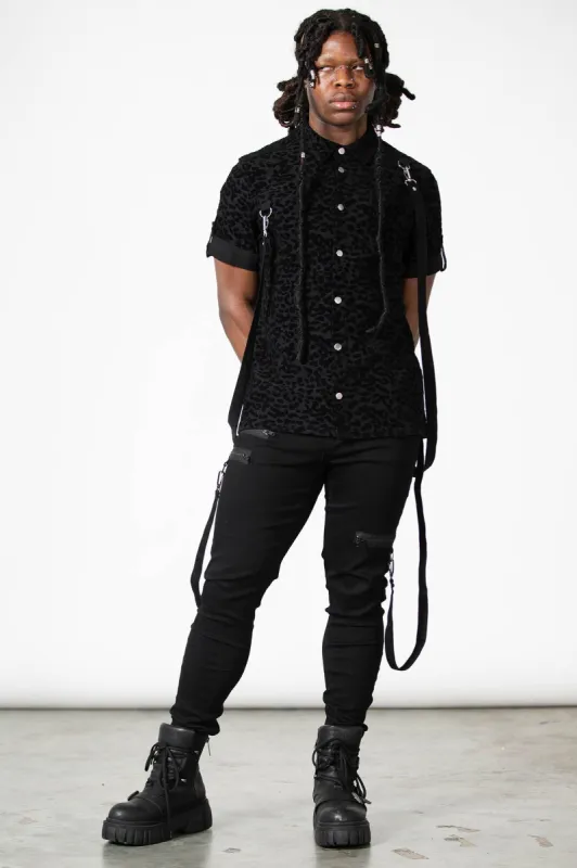 Mad Paw Leopard Print Shirt sold by Killstar