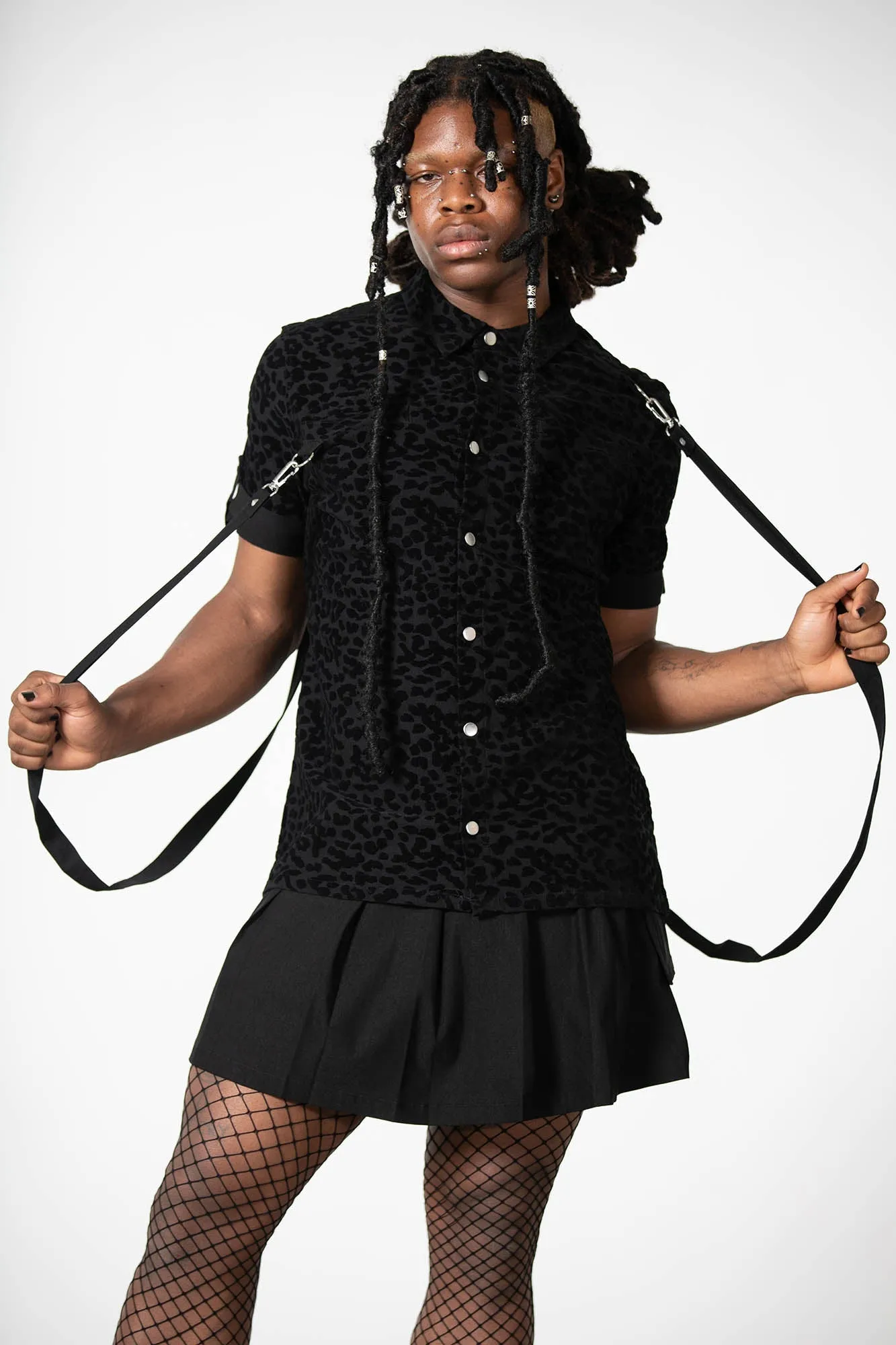 Mad Paw Leopard Print Shirt sold by Killstar product image thumbnail 2