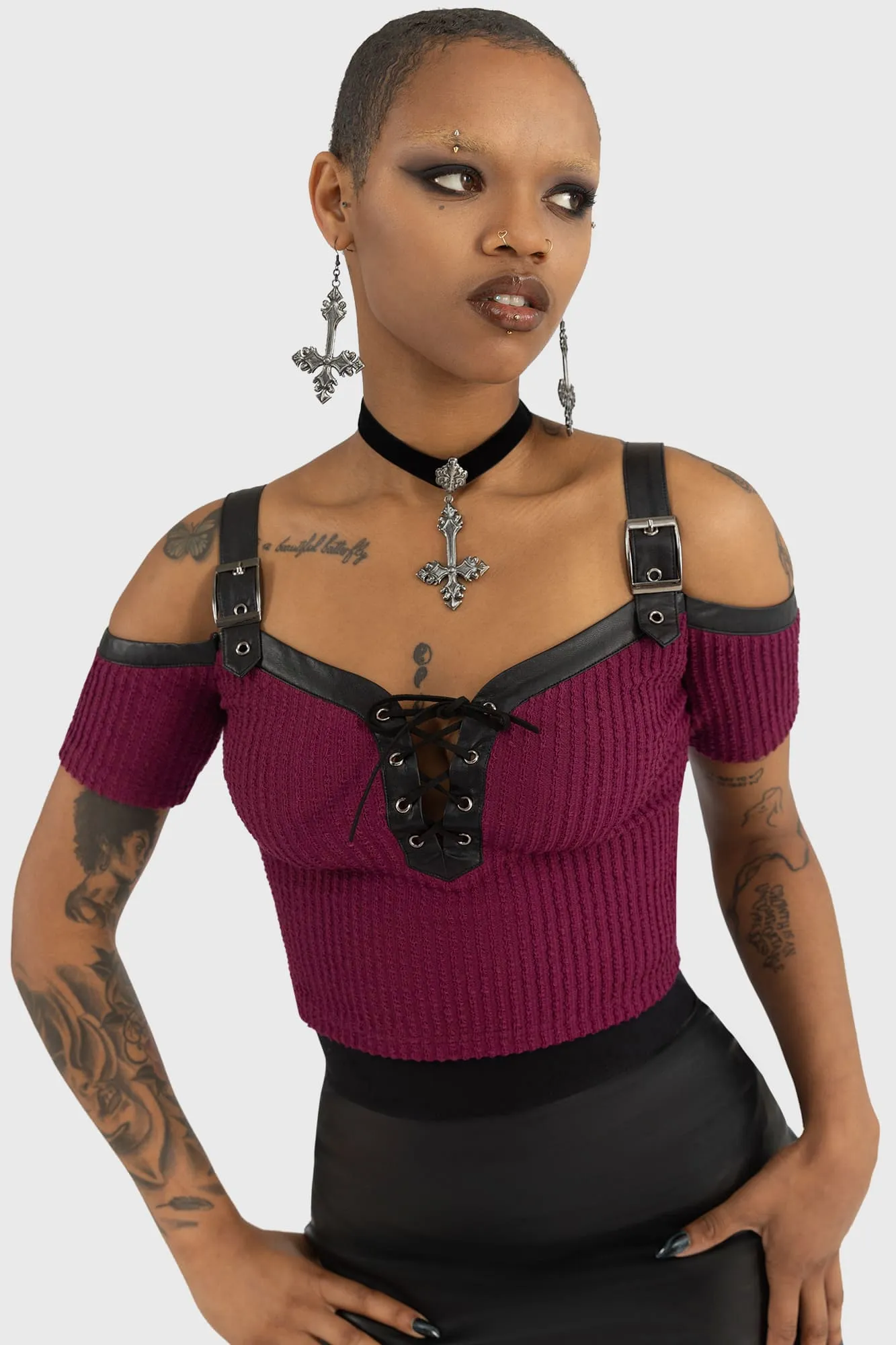Hot-Nlooded Top sold by Killstar product image thumbnail 2