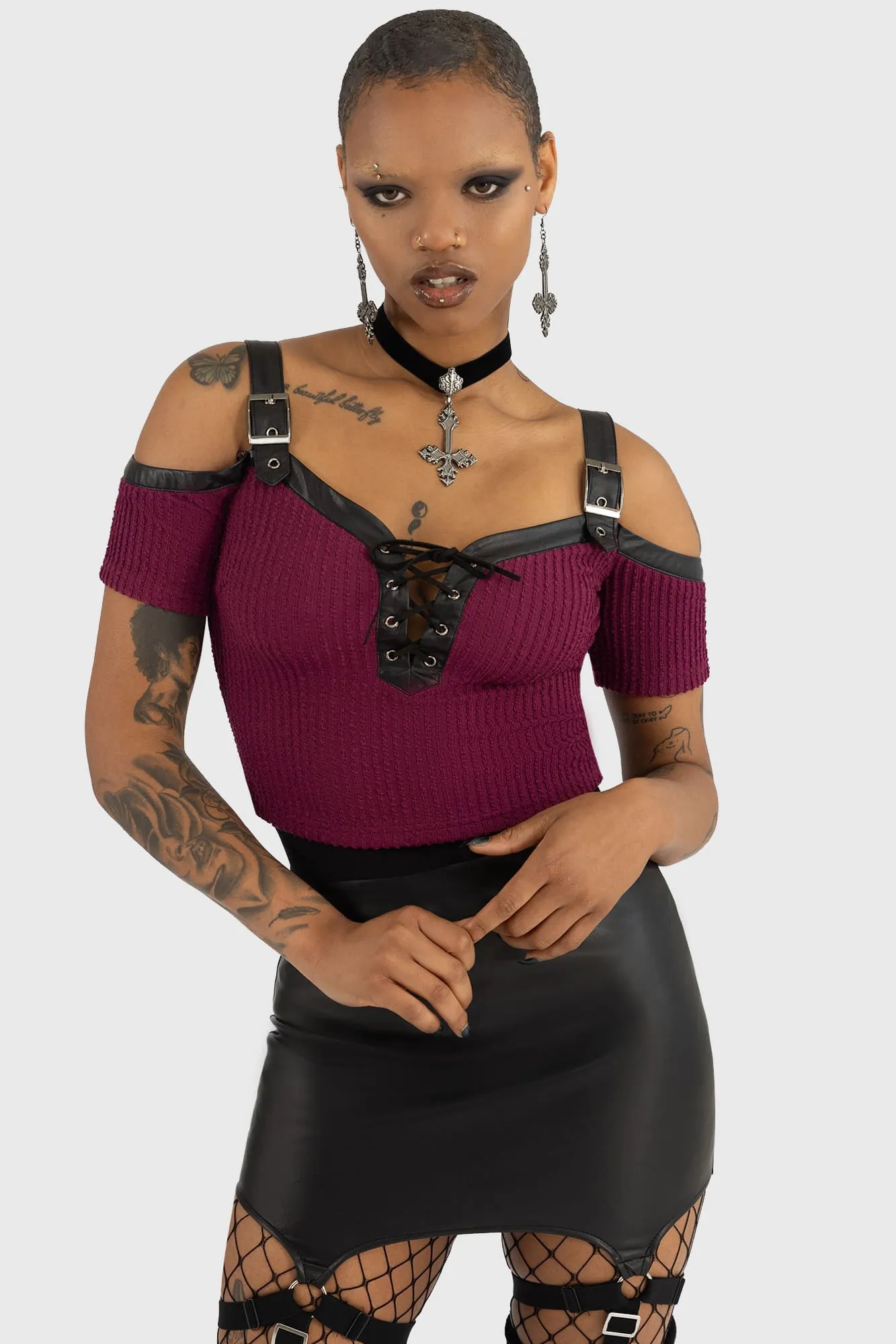 Hot-Nlooded Top sold by Killstar product image thumbnail 3