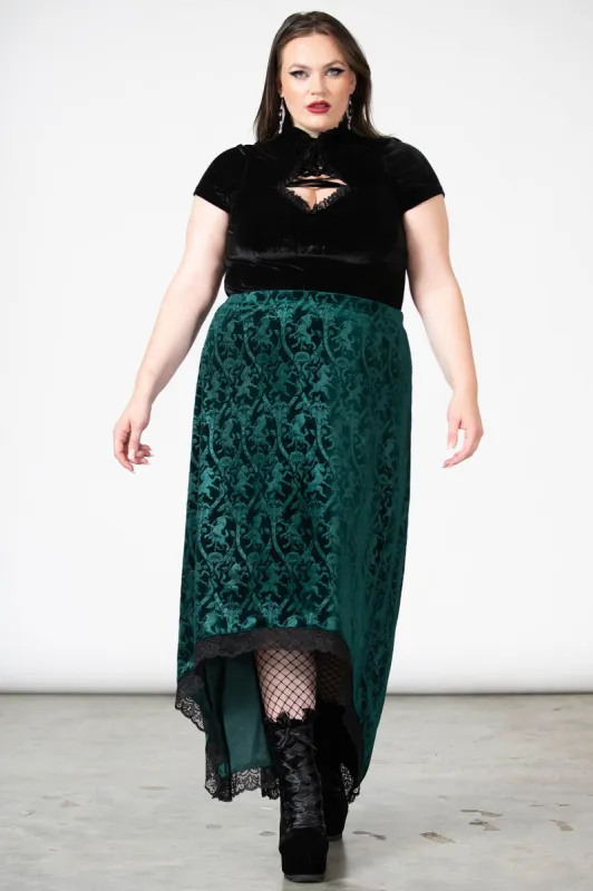 Grailed Maxi Skirt [EMERALD] [PLUS] sold by Killstar