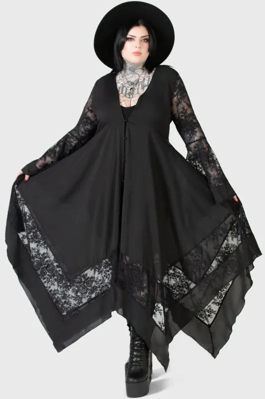 Misty Night Maxi Dress [PLUS] sold by Killstar