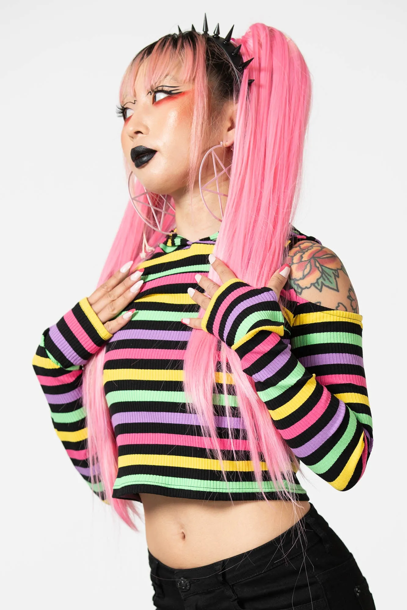 Dazzle Daze Hooded Top sold by Killstar product image thumbnail 3
