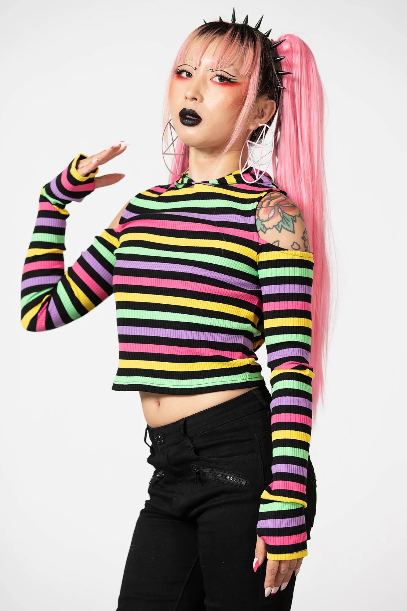 Dazzle Daze Hooded Top sold by Killstar product image thumbnail 4