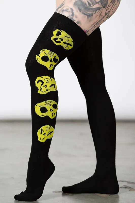 Heads Up Long Socks sold by Killstar