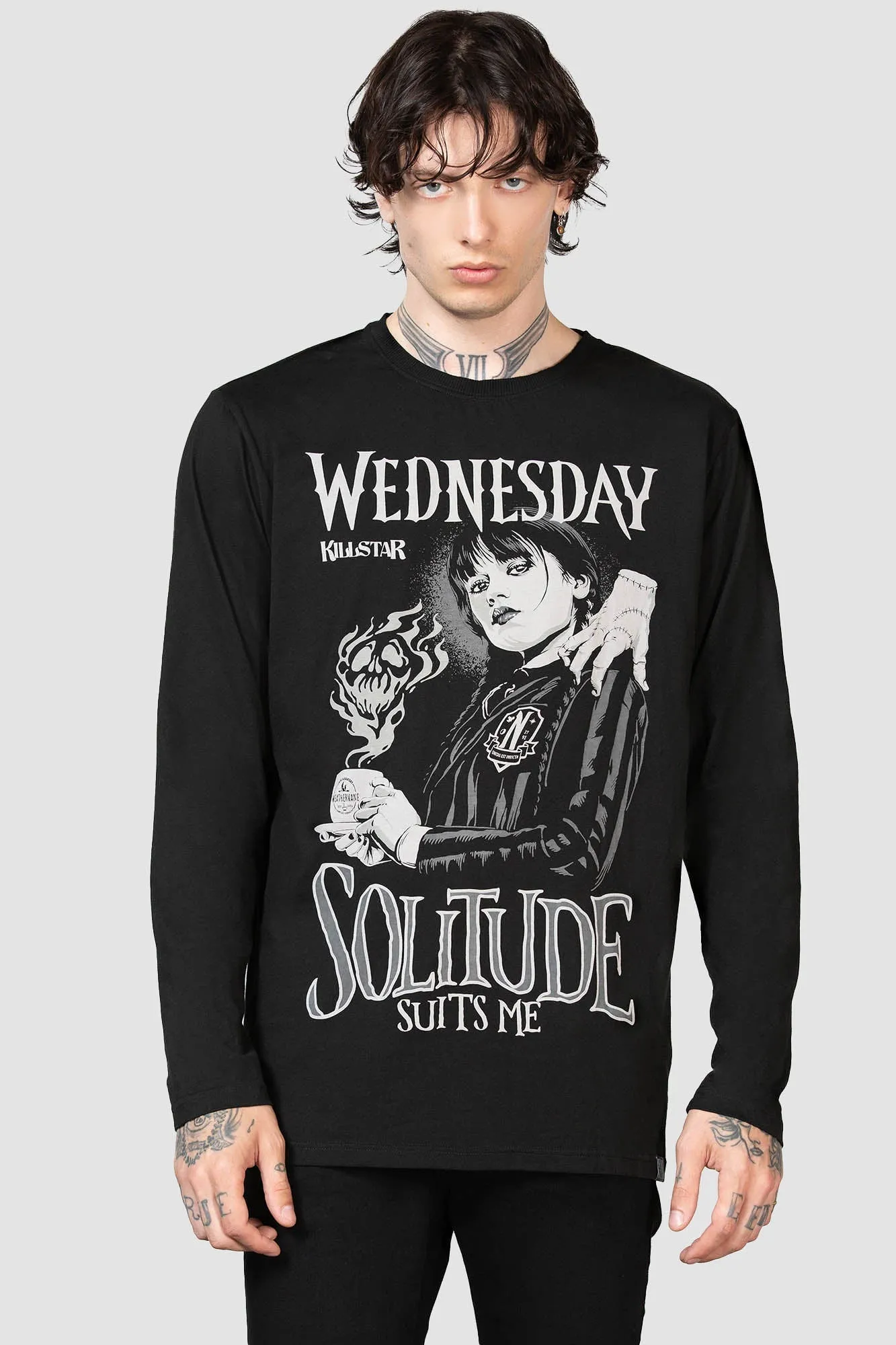 I Don't Do Tears Long Sleeve Top sold by Killstar product image thumbnail 3