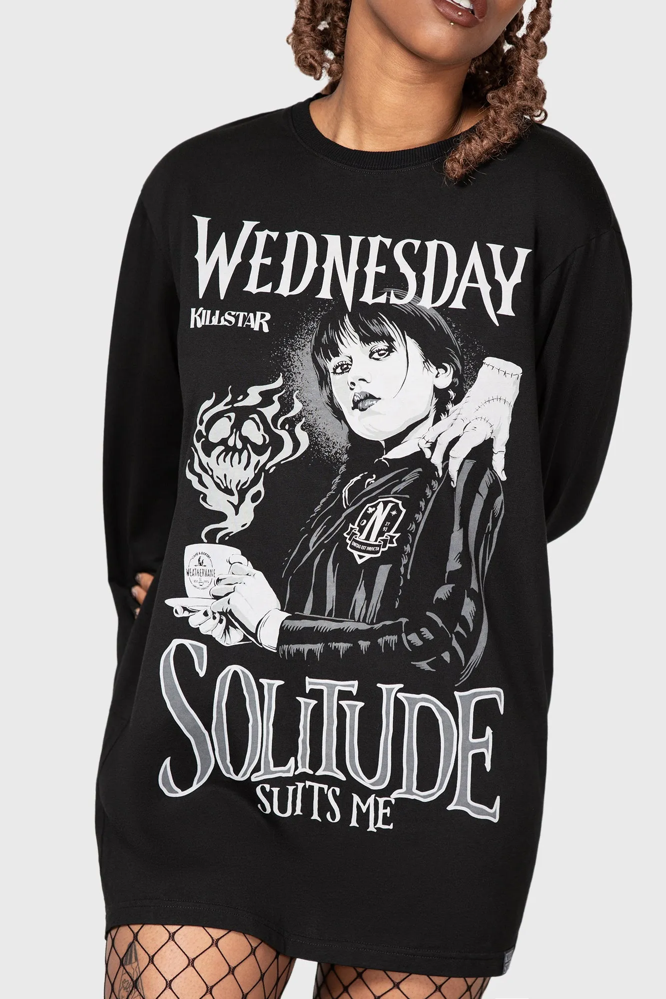 I Don't Do Tears Long Sleeve Top sold by Killstar