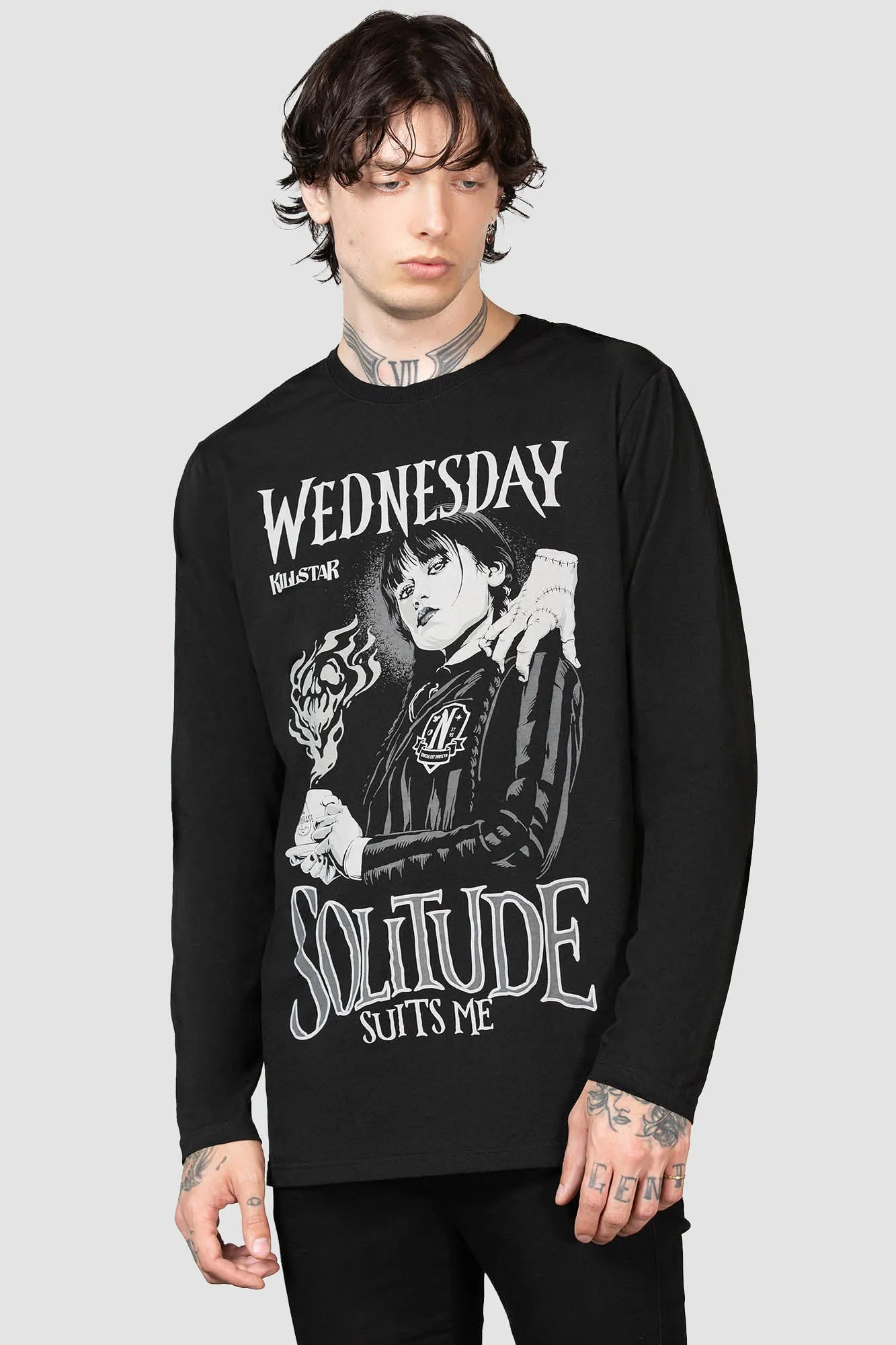 I Don't Do Tears Long Sleeve Top sold by Killstar product image thumbnail 4