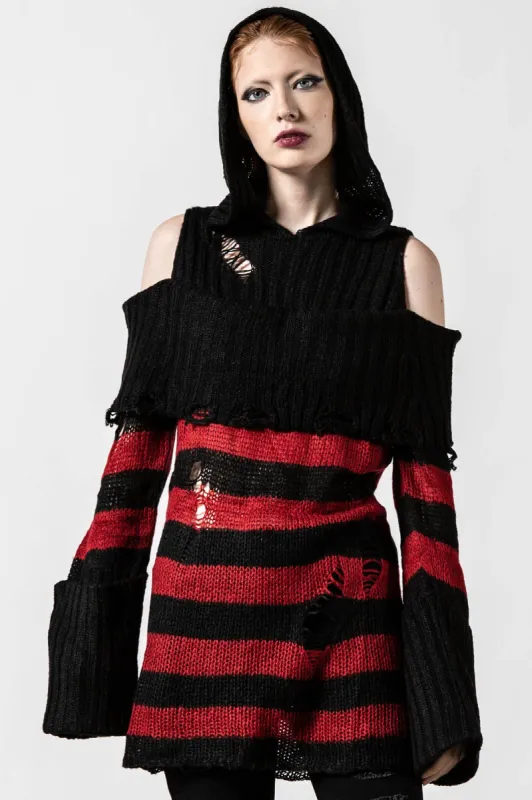 In Your Nightmares Knit Sweater Resurrect sold by Killstar