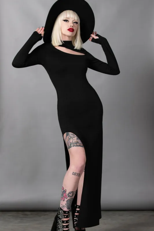 Astaroth Long Sleeve Dress made by Killstar