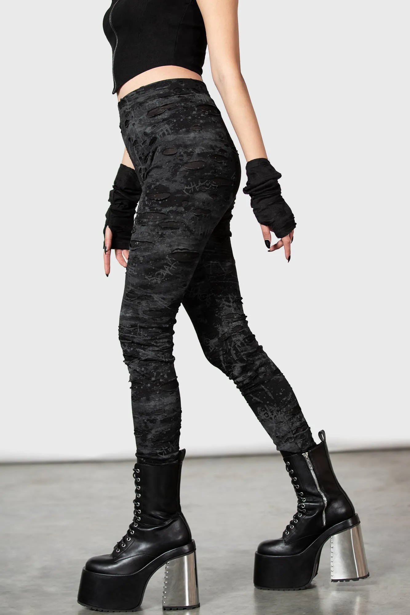 Tightrope Leggings sold by Killstar product image thumbnail 2
