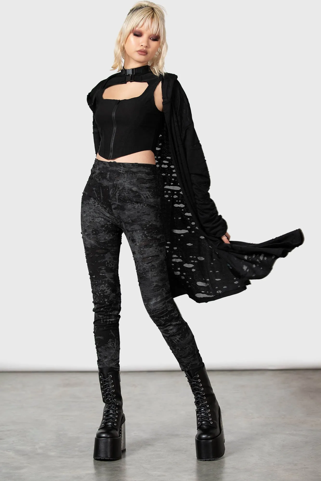 Tightrope Leggings sold by Killstar product image thumbnail 3