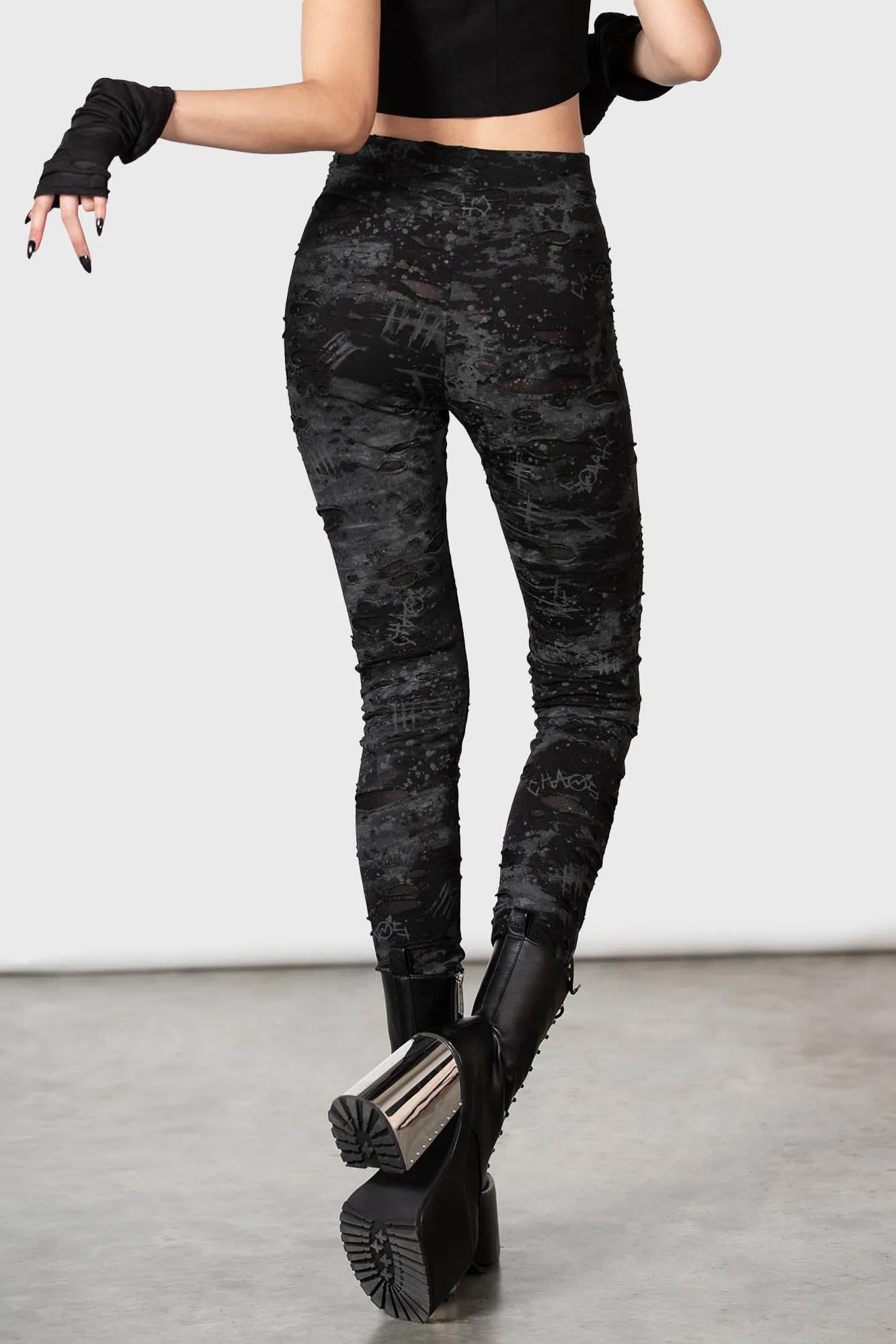 Tightrope Leggings sold by Killstar product image thumbnail 4