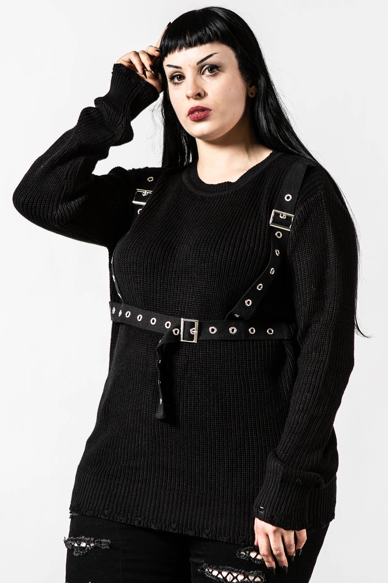 Spirit World Knit Sweater Resurrect sold by Killstar