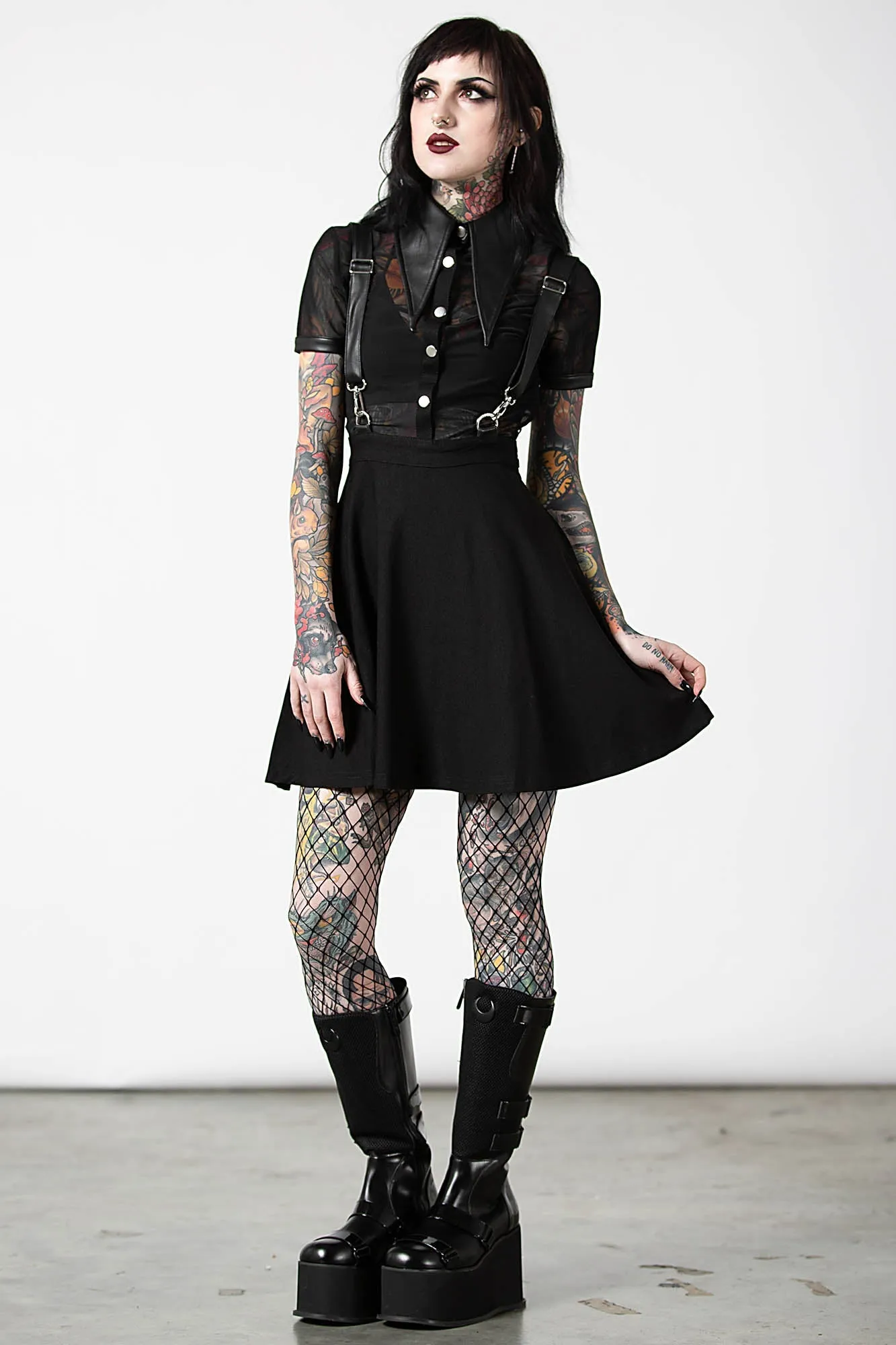 Cosmic Katy Suspender Dress sold by Killstar