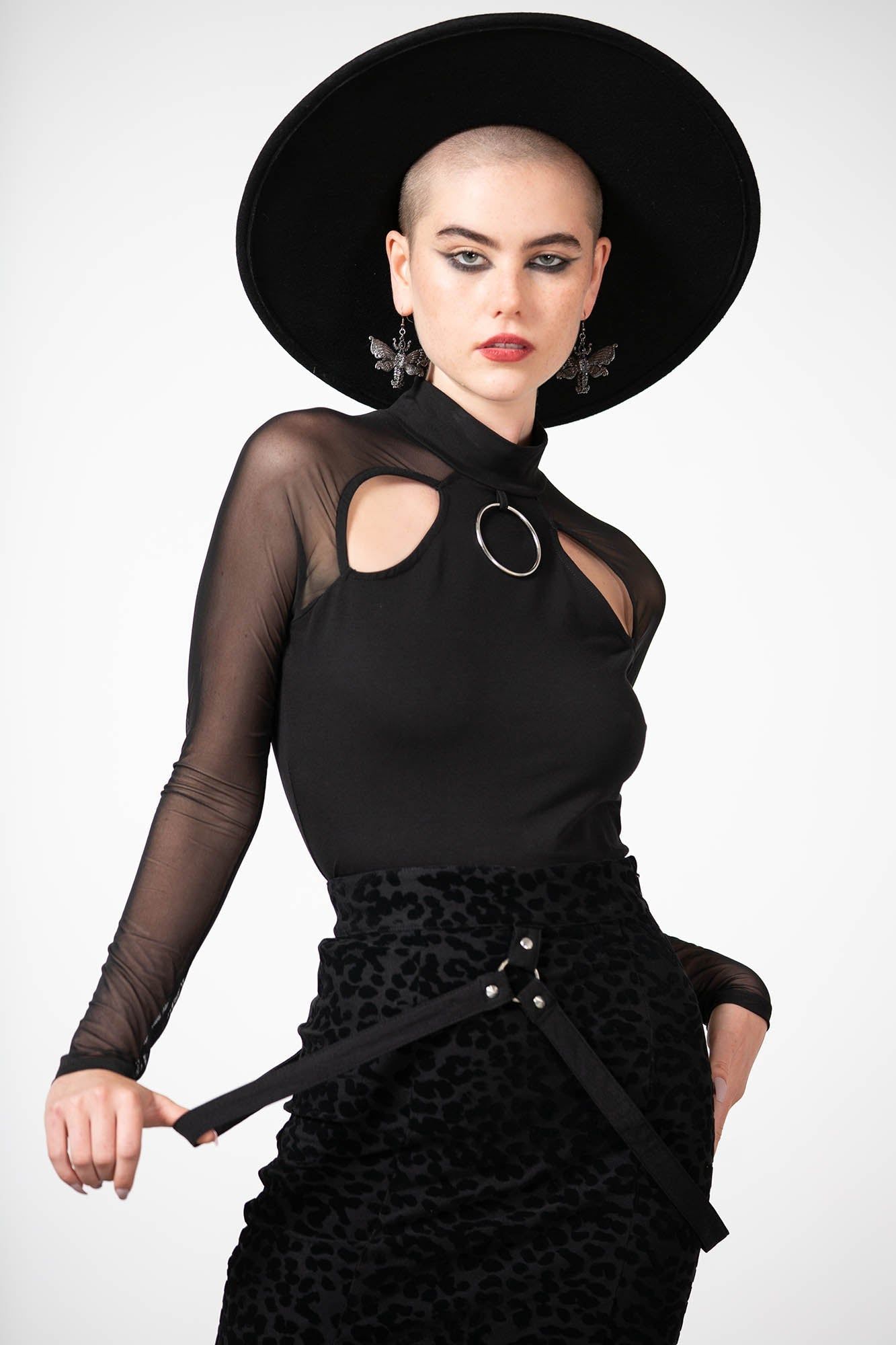 Catty Queen Midi Skirt Resurrect sold by Killstar product image thumbnail 4