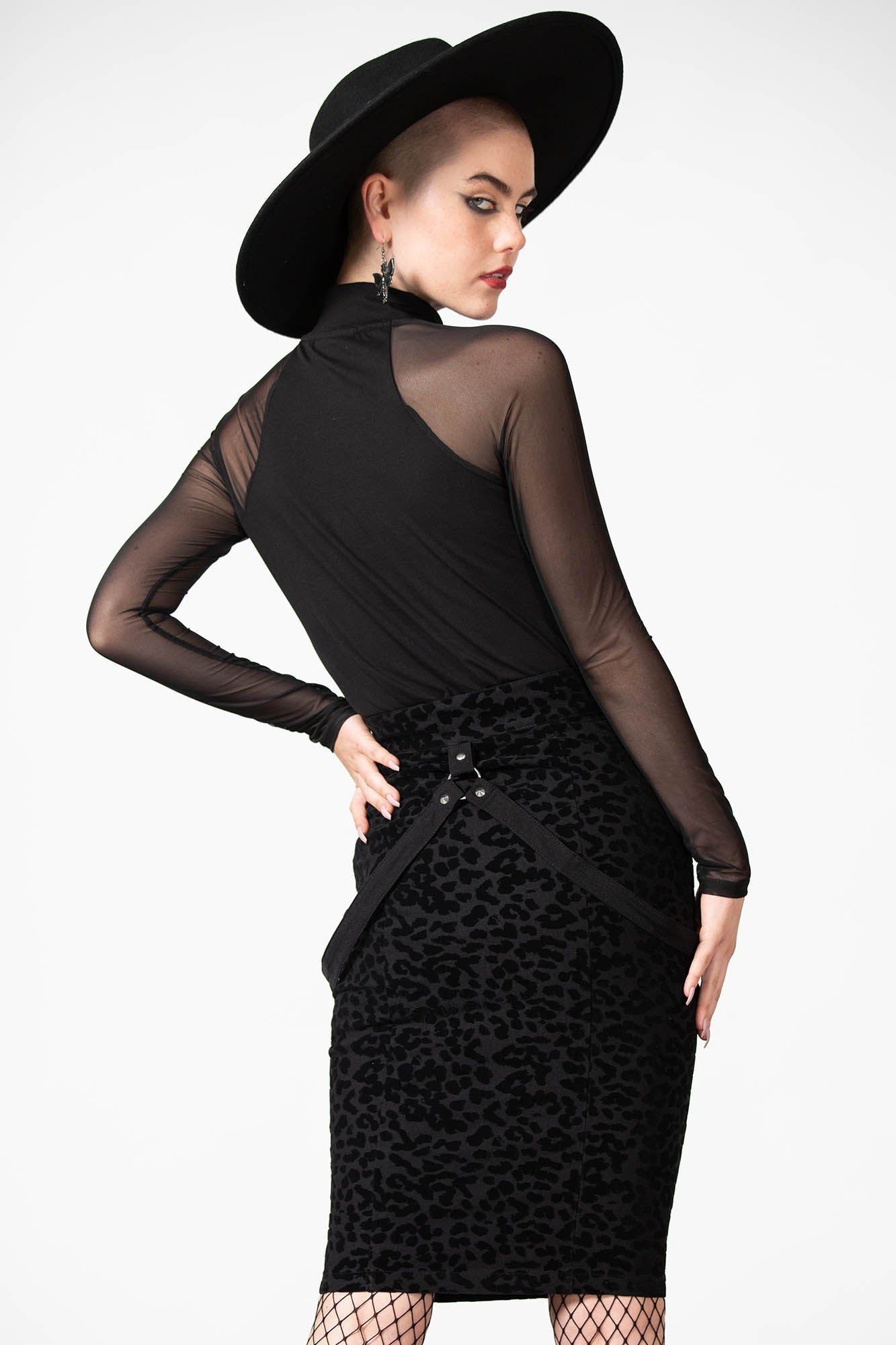 Catty Queen Midi Skirt Resurrect sold by Killstar product image thumbnail 2