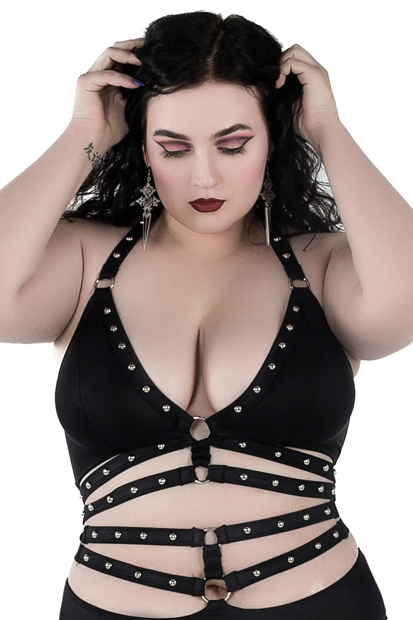 Viper Studded Bralet - Resurrect sold by Killstar product image thumbnail 4